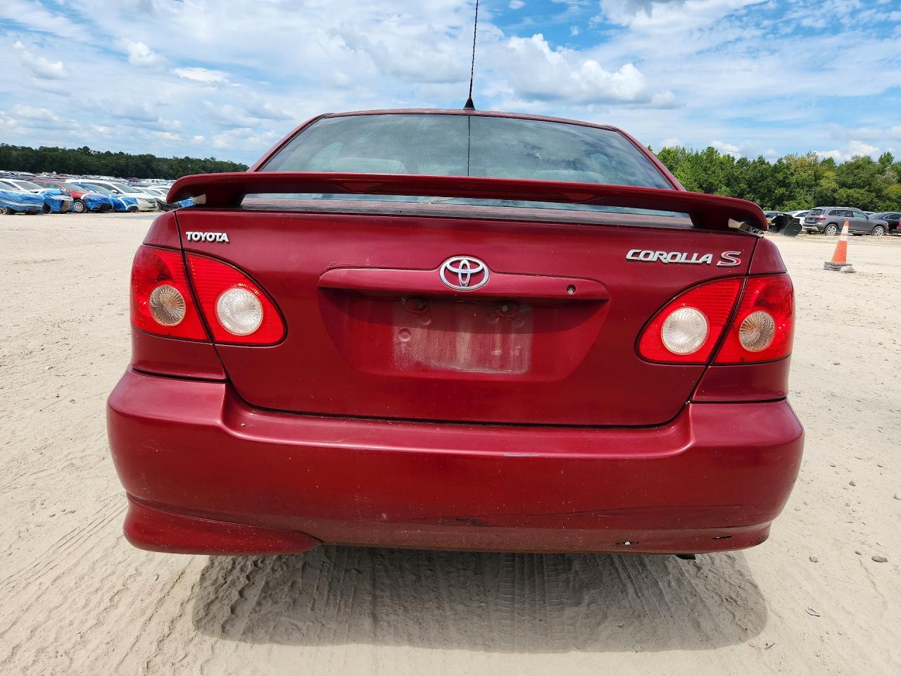 2005 Toyota Corolla S Red vin: 2T1BR32EX5C451426
