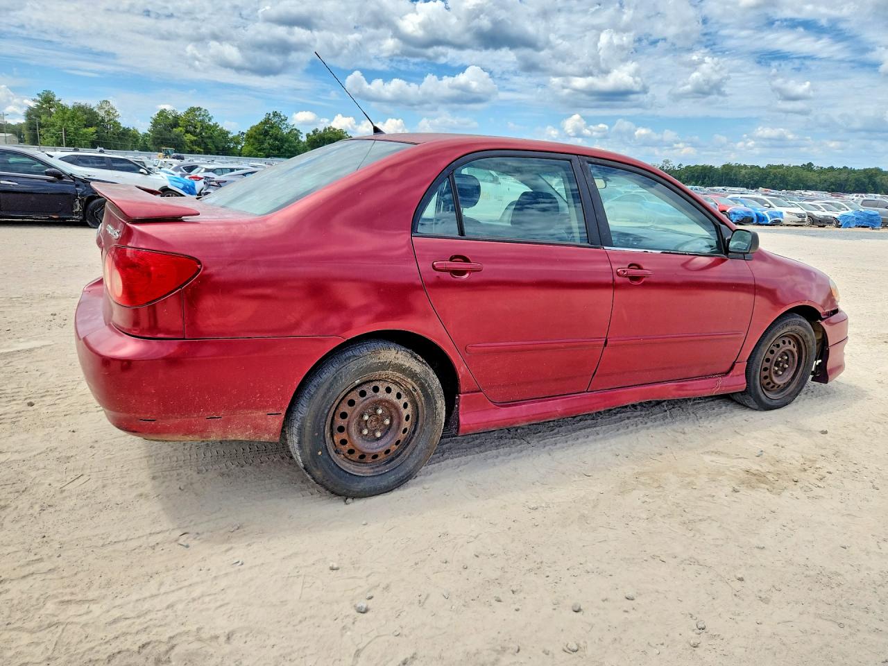 2005 Toyota Corolla S Red vin: 2T1BR32EX5C451426