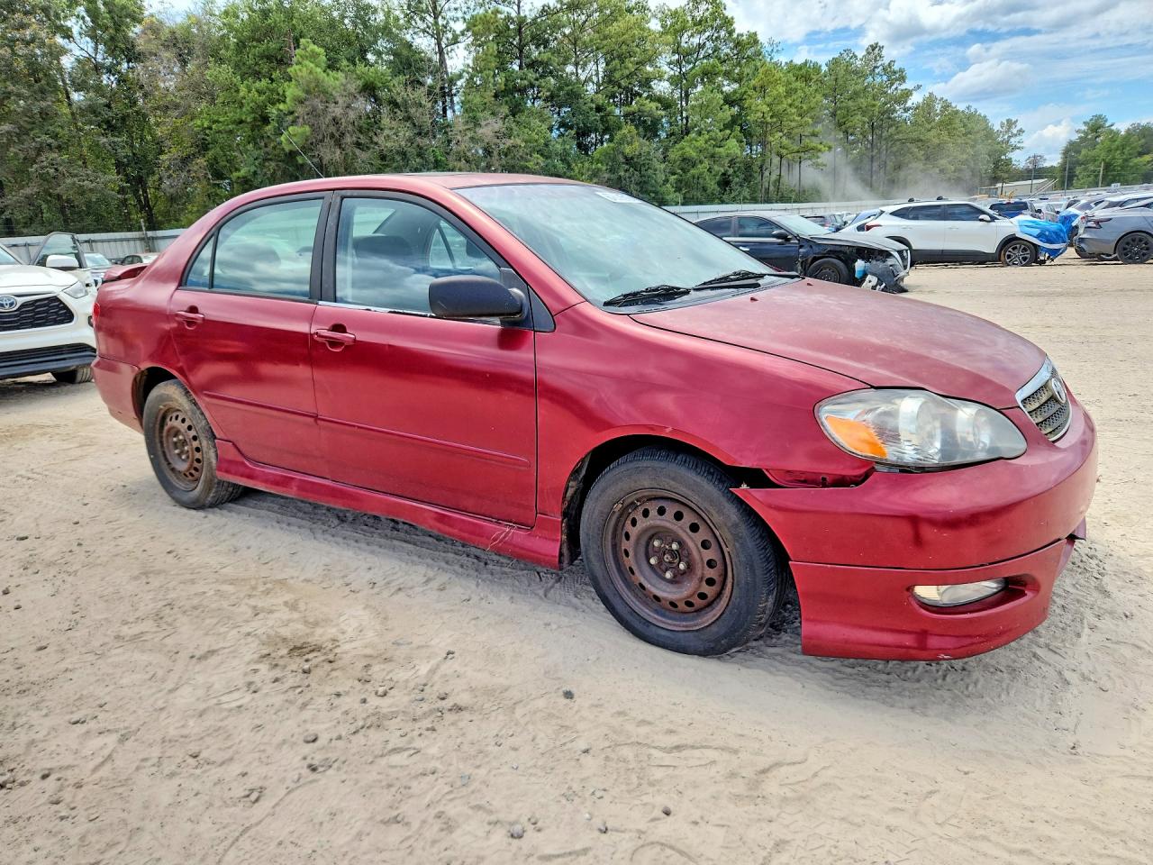 2005 Toyota Corolla S Red vin: 2T1BR32EX5C451426