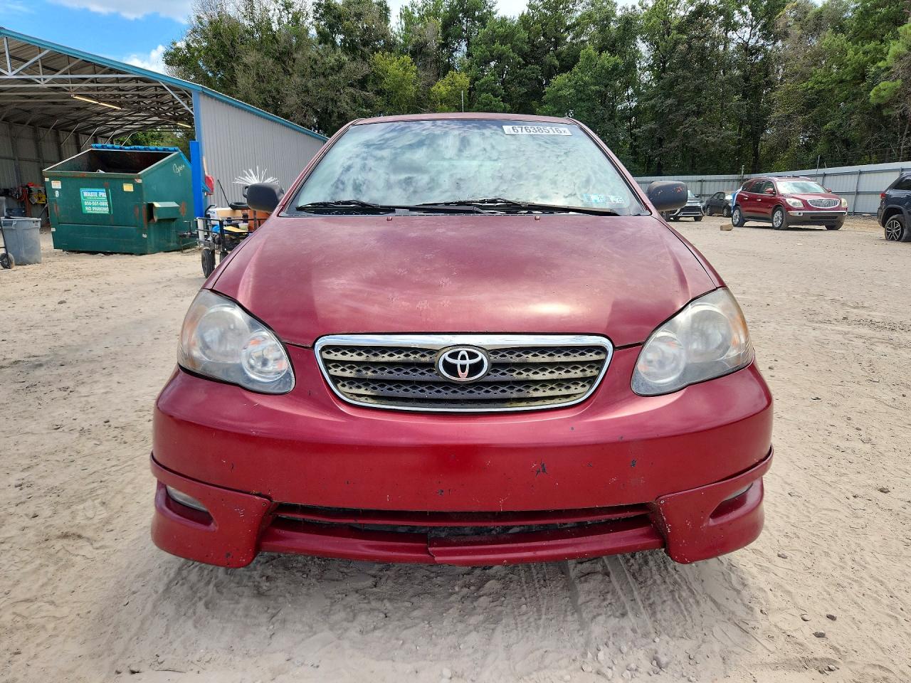 2005 Toyota Corolla S Red vin: 2T1BR32EX5C451426