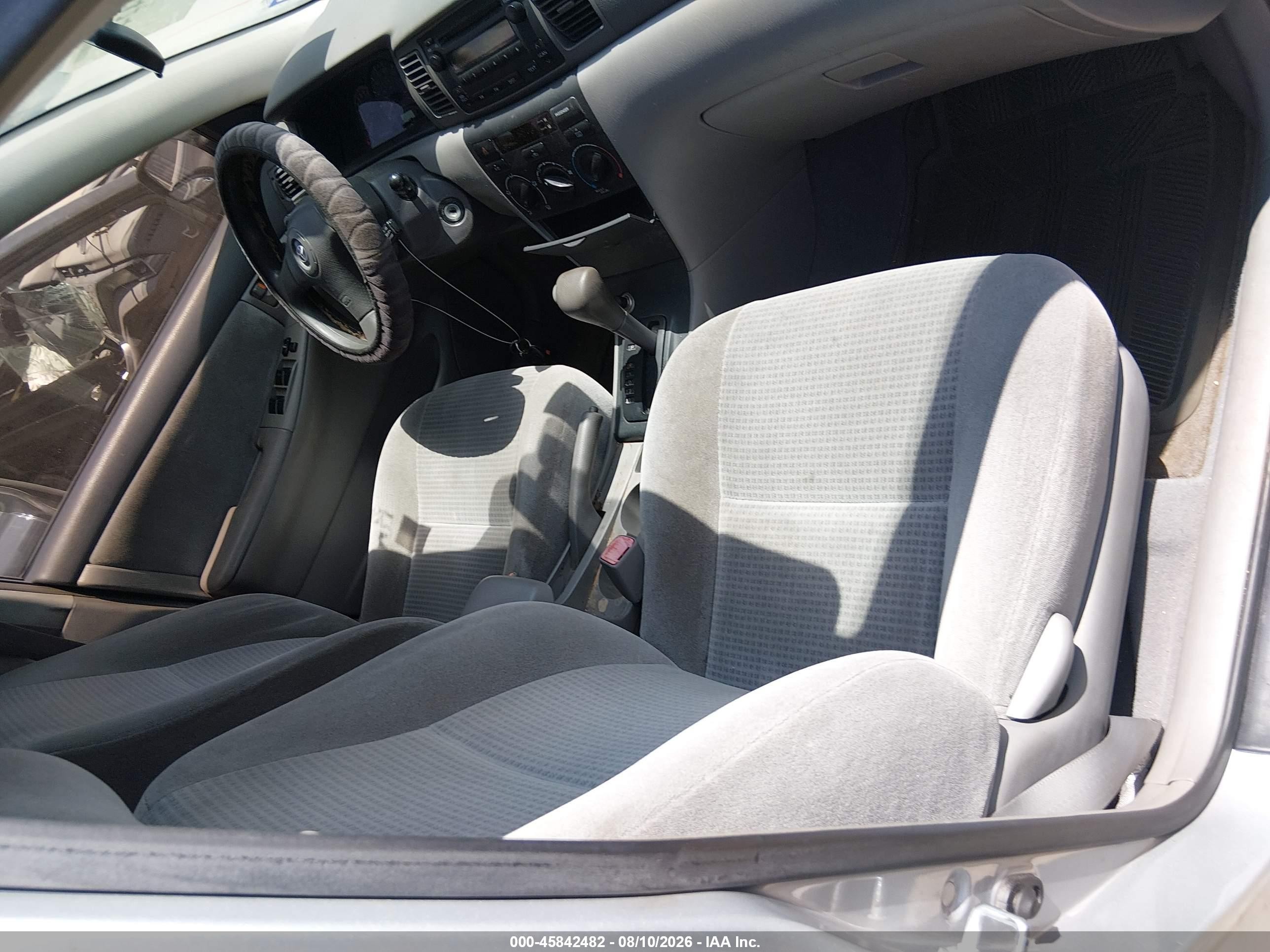 2005 Toyota Corolla Ce/le/s Silver vin: 2T1BR32EX5C857139