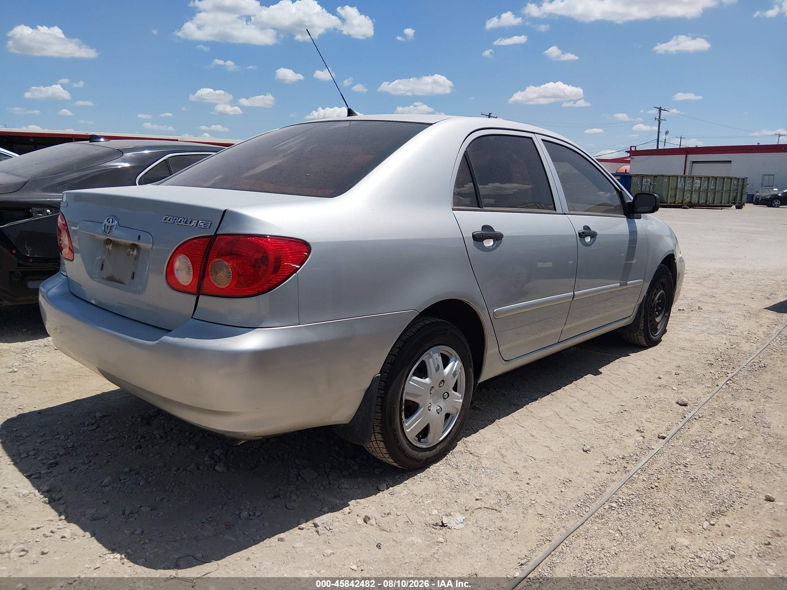 2005 Toyota Corolla Ce/le/s Silver vin: 2T1BR32EX5C857139
