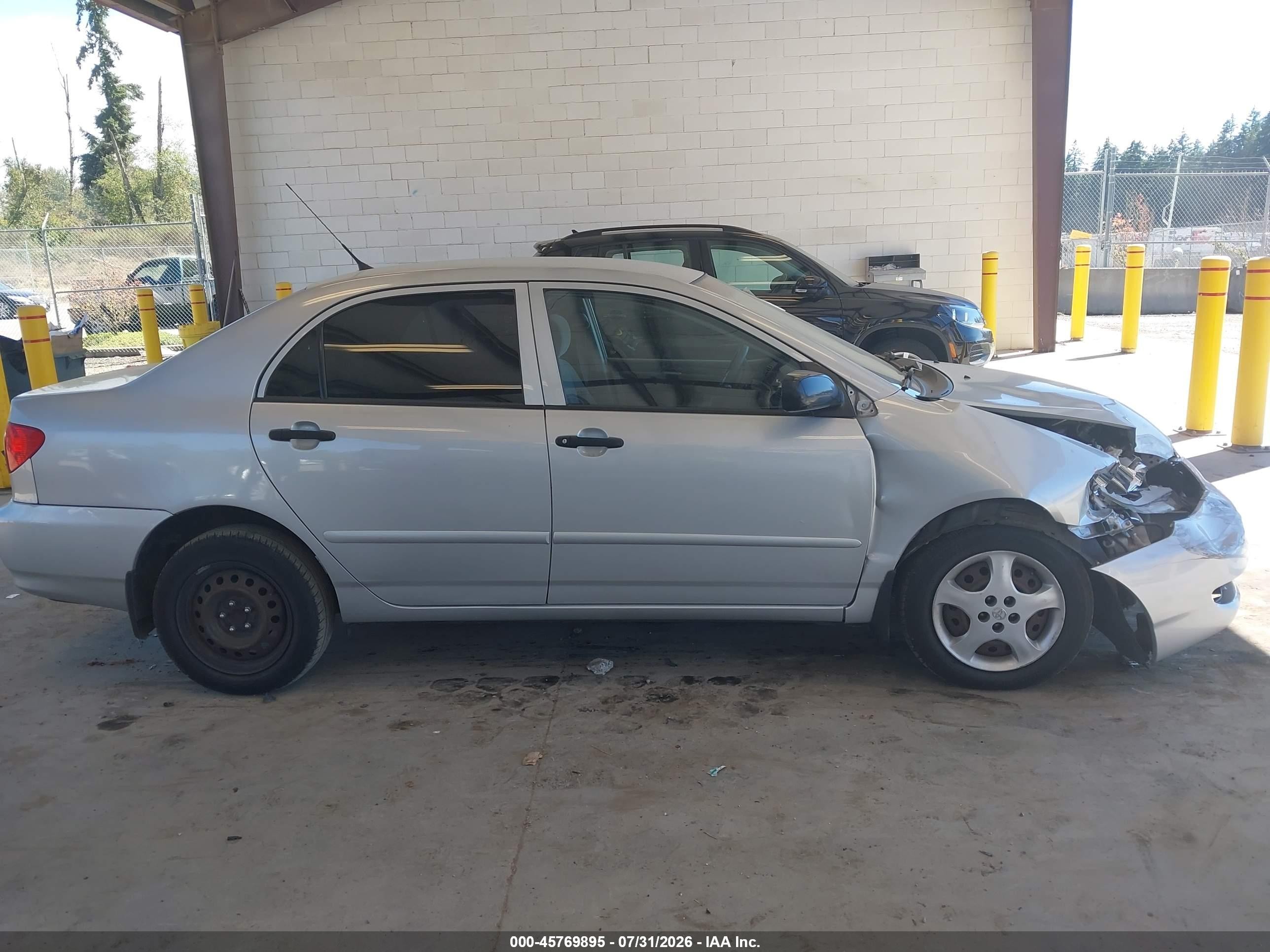 2005 Toyota Corolla Ce/le/s Silver vin: 2T1BR32EX5C864026