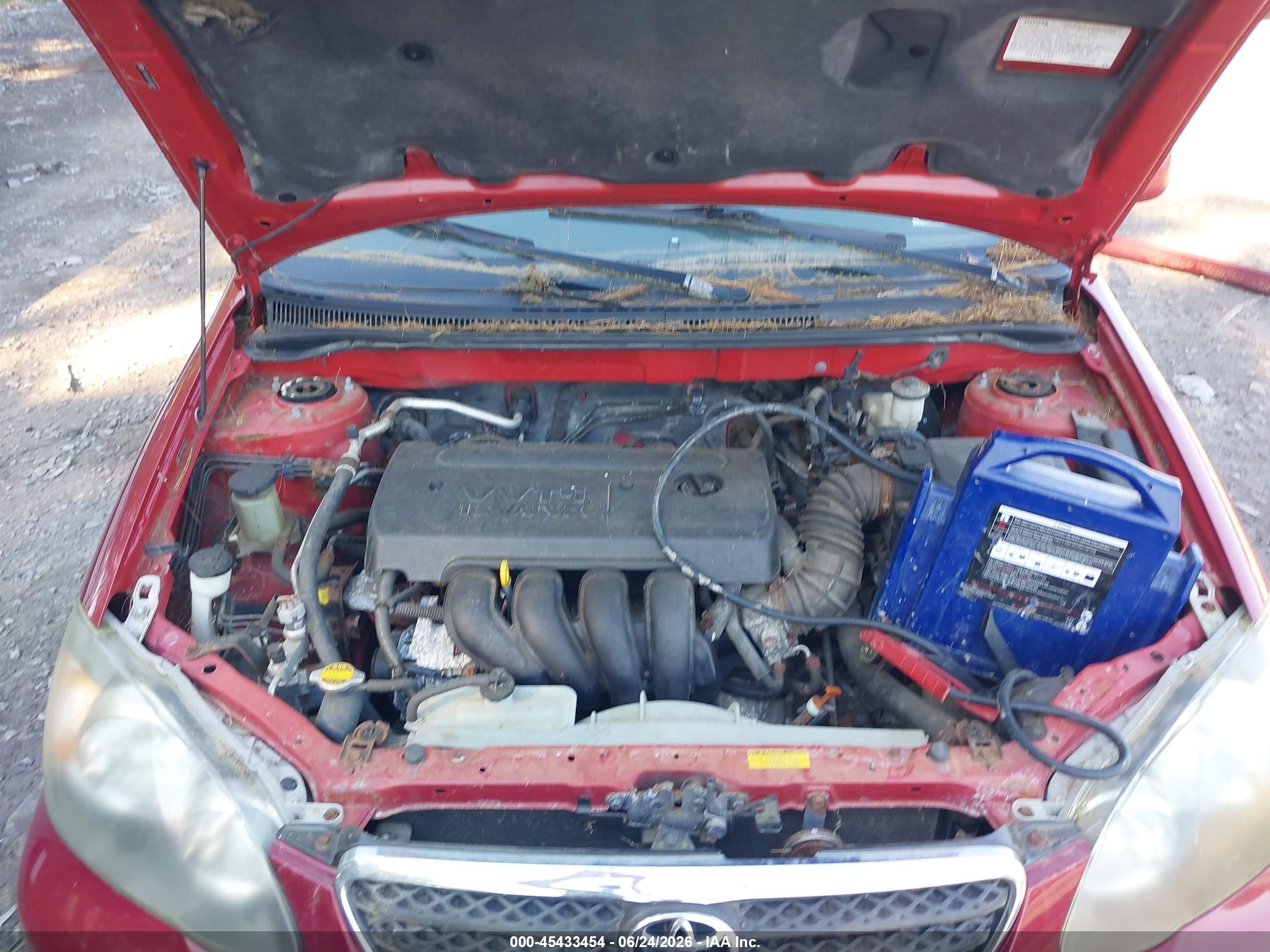2006 Toyota Corolla S Burgundy vin: 2T1BR32EX6C581241