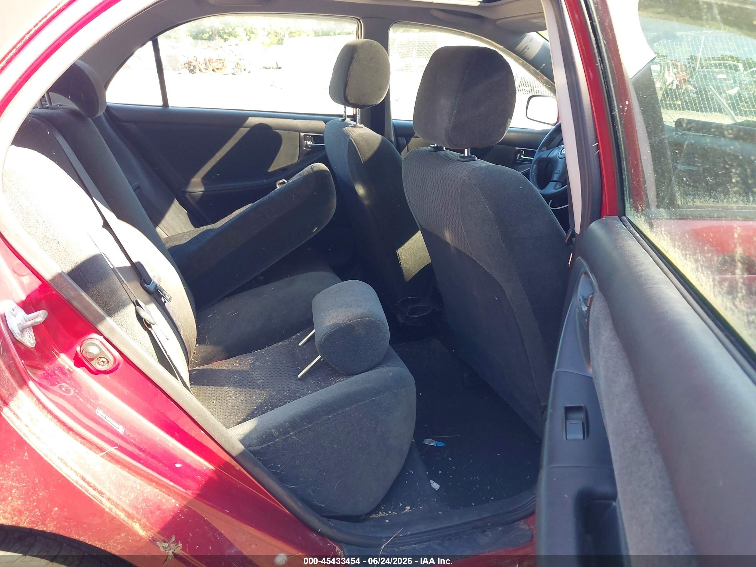 2006 Toyota Corolla S Burgundy vin: 2T1BR32EX6C581241
