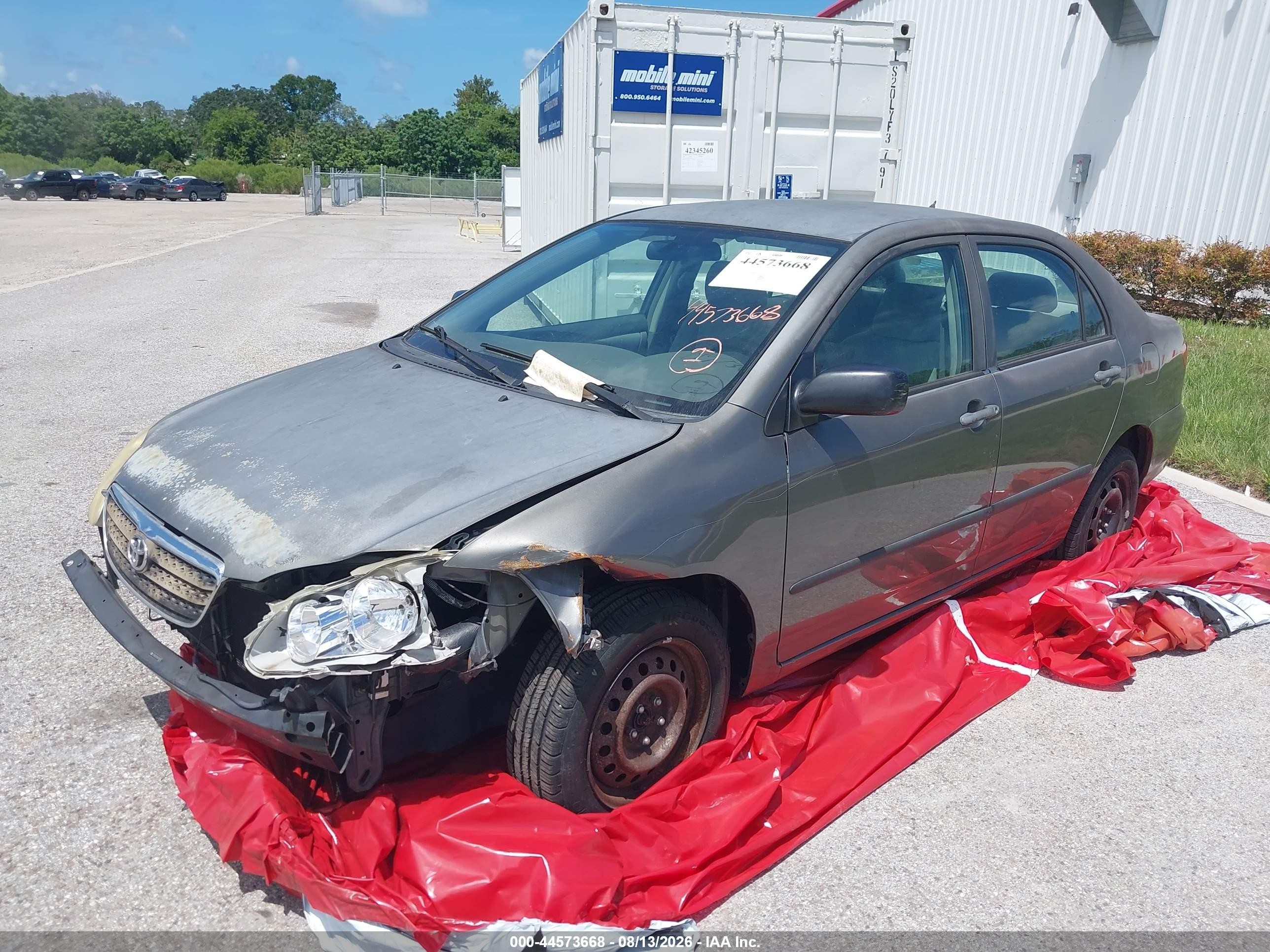 2006 Toyota Corolla Ce Gray vin: 2T1BR32EX6C610267