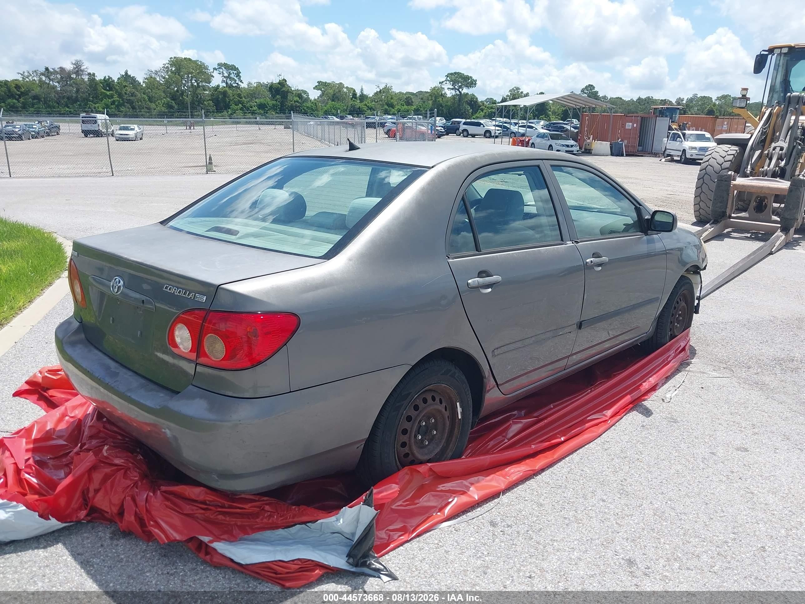 2006 Toyota Corolla Ce Gray vin: 2T1BR32EX6C610267