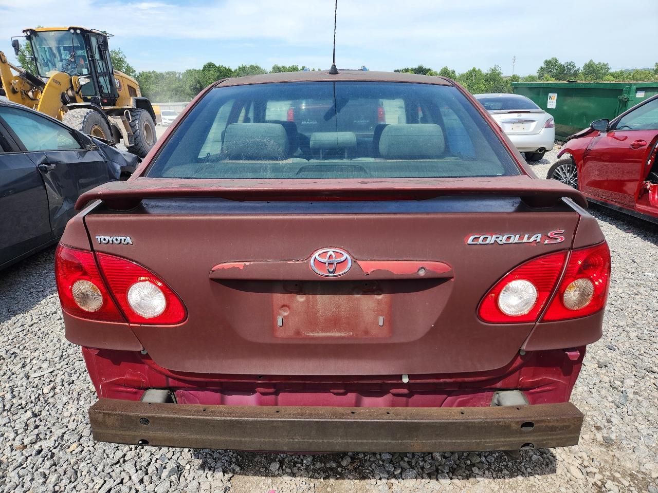2006 Toyota Corolla S Burgundy vin: 2T1BR32EX6C643429