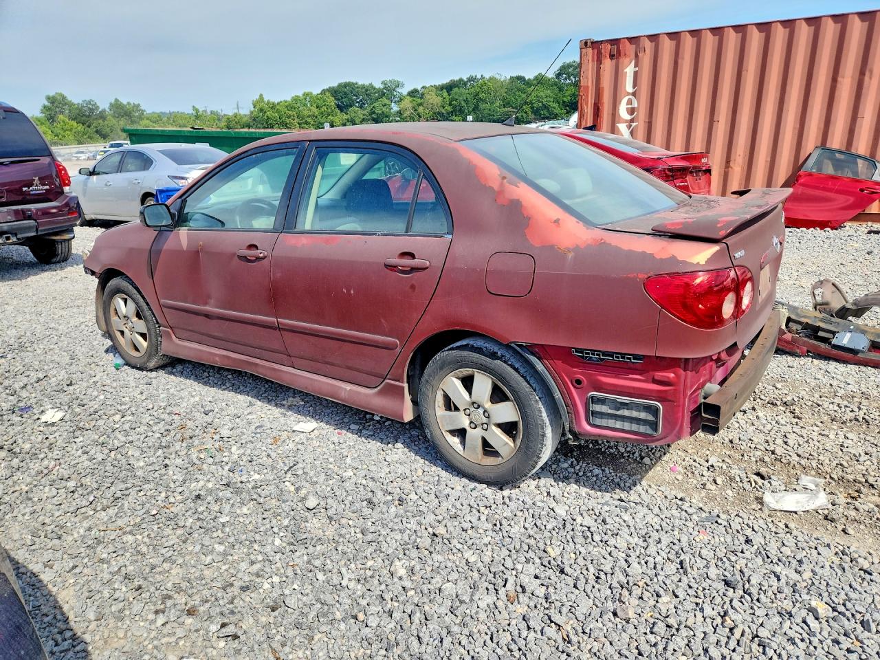 2006 Toyota Corolla S Burgundy vin: 2T1BR32EX6C643429
