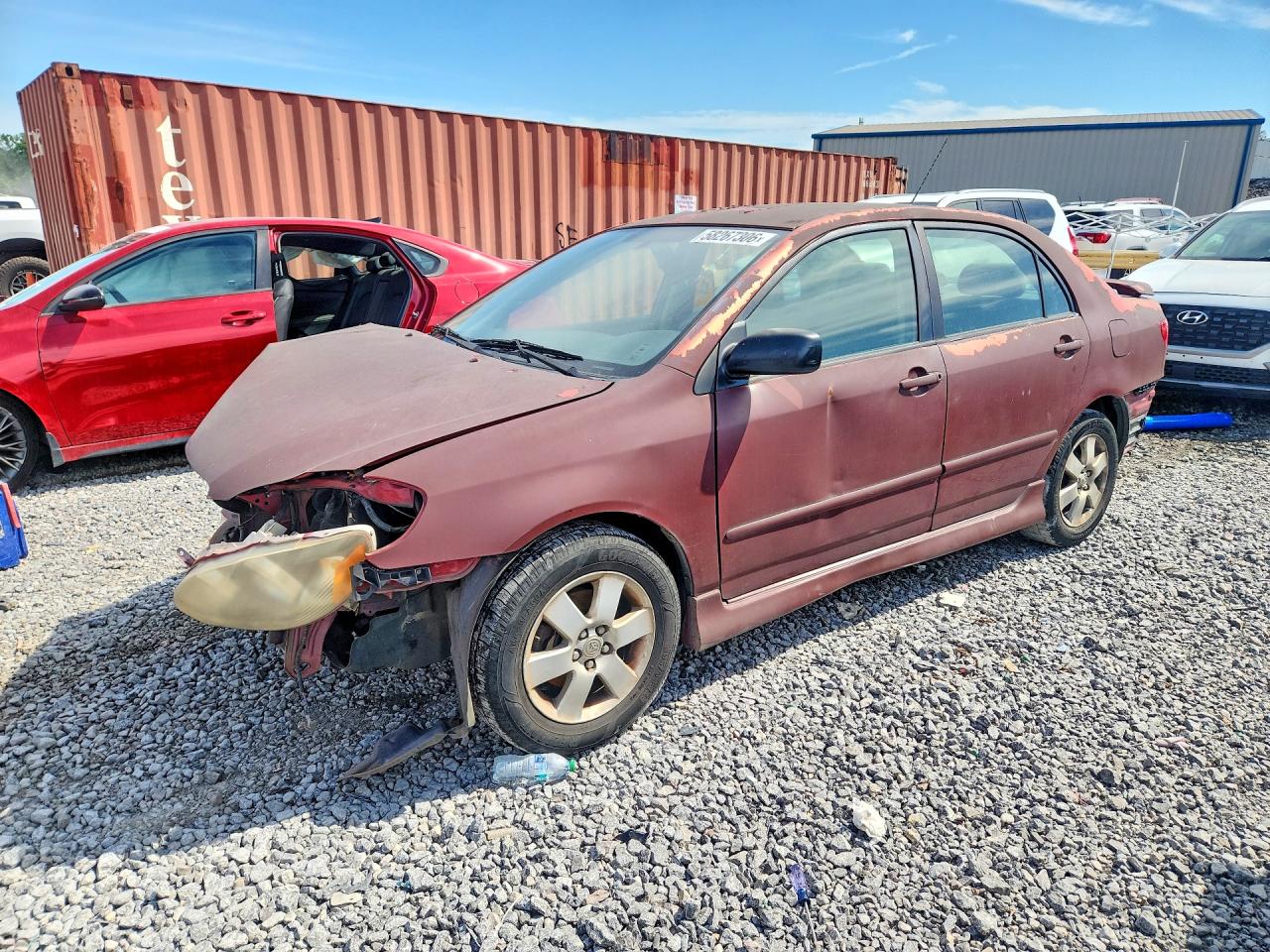 2006 Toyota Corolla S Burgundy vin: 2T1BR32EX6C643429
