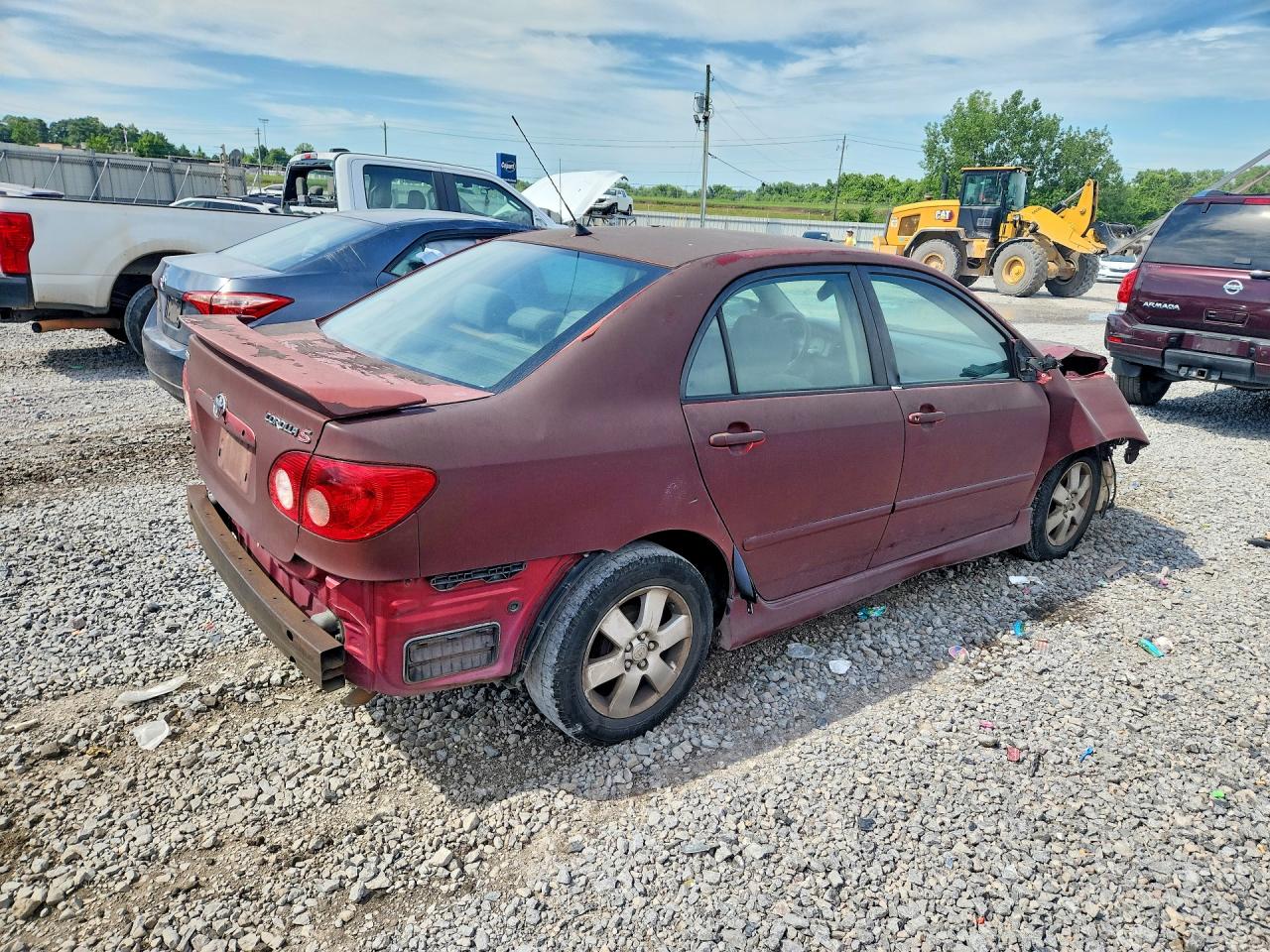 2006 Toyota Corolla S Burgundy vin: 2T1BR32EX6C643429