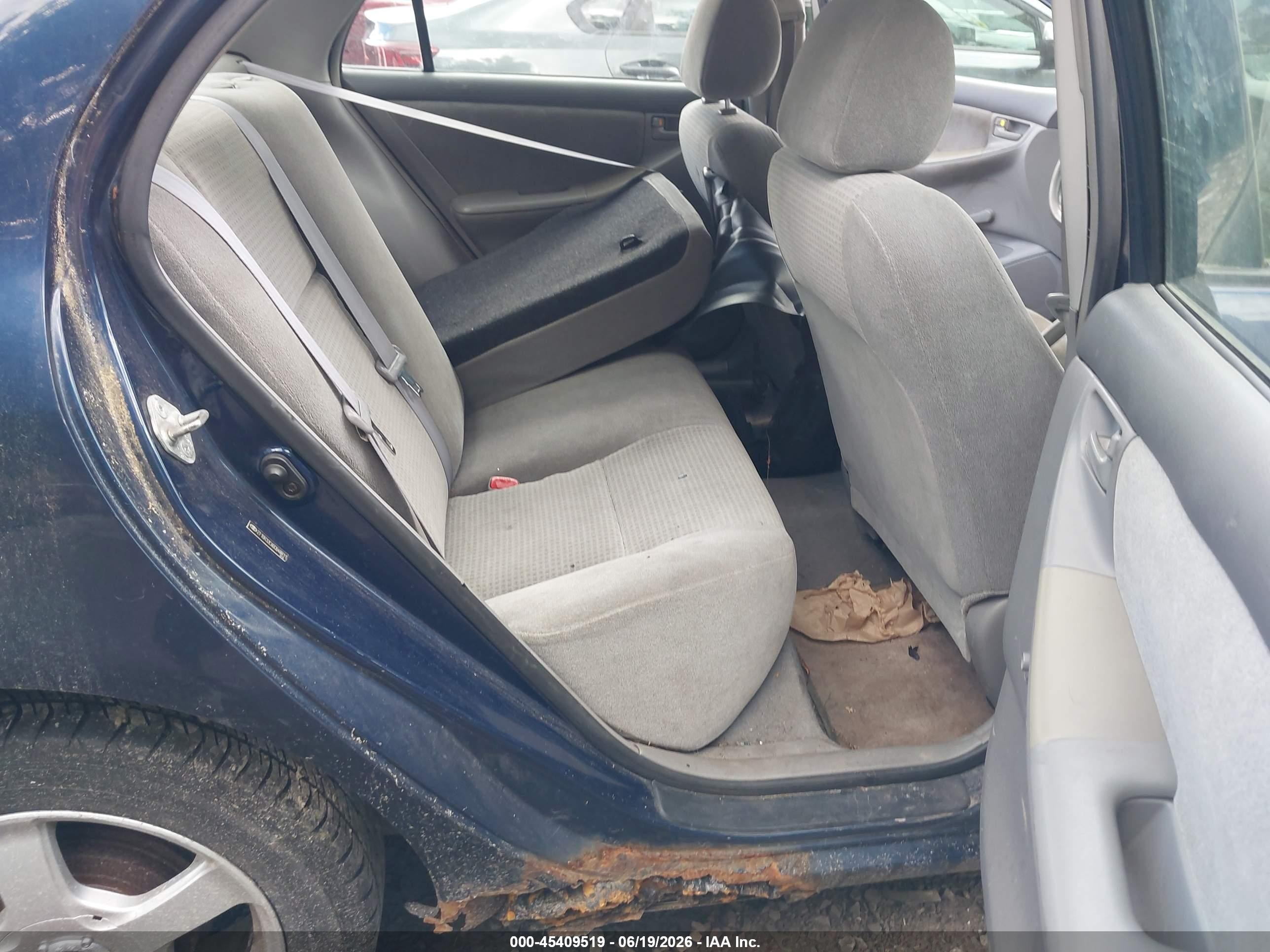 2006 Toyota Corolla Ce Blue vin: 2T1BR32EX6C648811