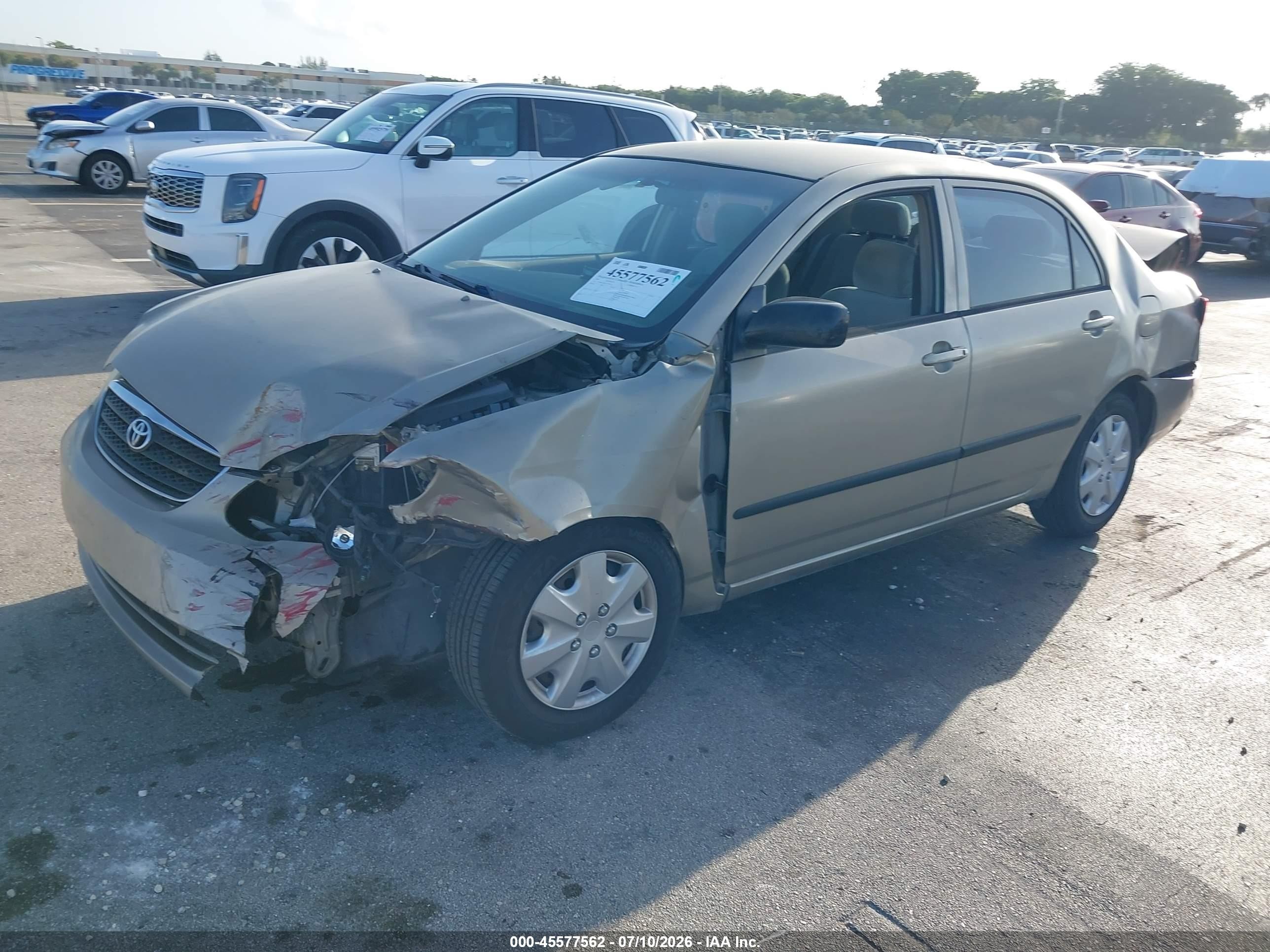 2007 Toyota Corolla Ce Gold vin: 2T1BR32EX7C748733