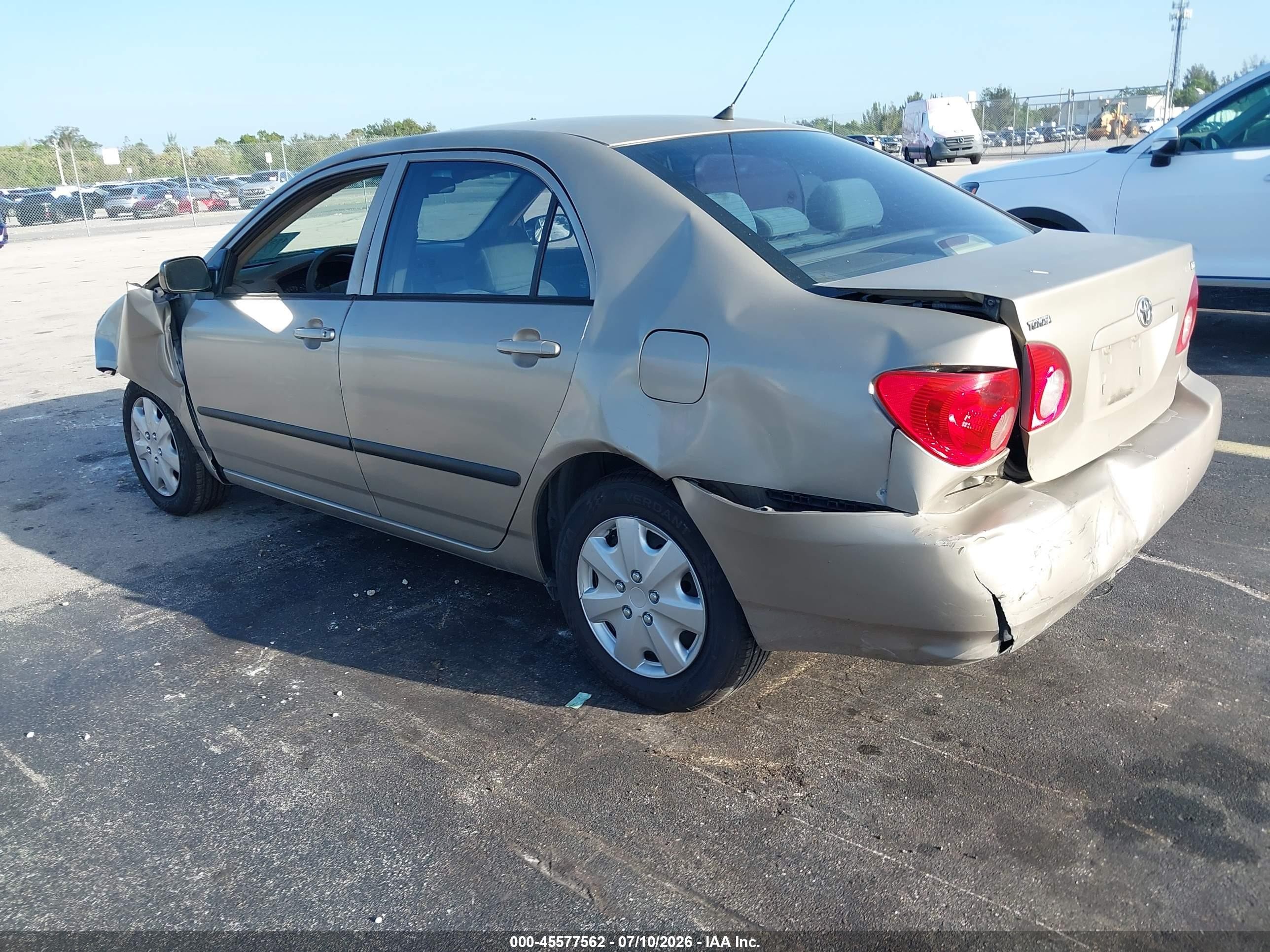 2007 Toyota Corolla Ce Gold vin: 2T1BR32EX7C748733