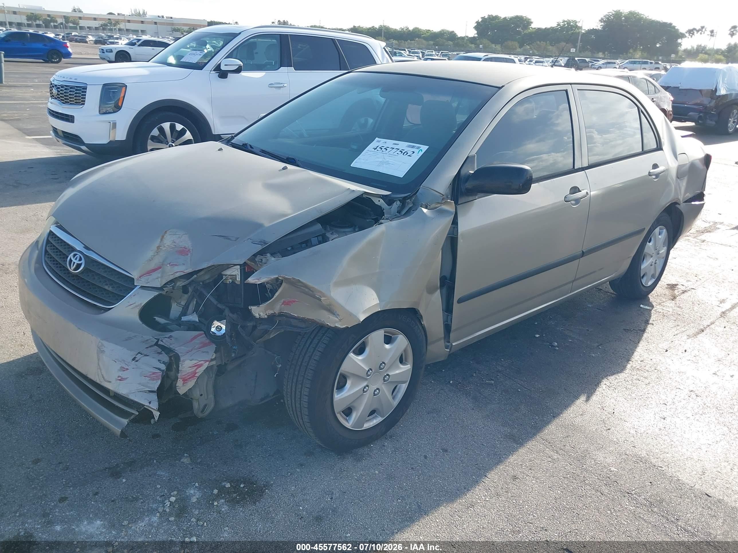 2007 Toyota Corolla Ce Gold vin: 2T1BR32EX7C748733