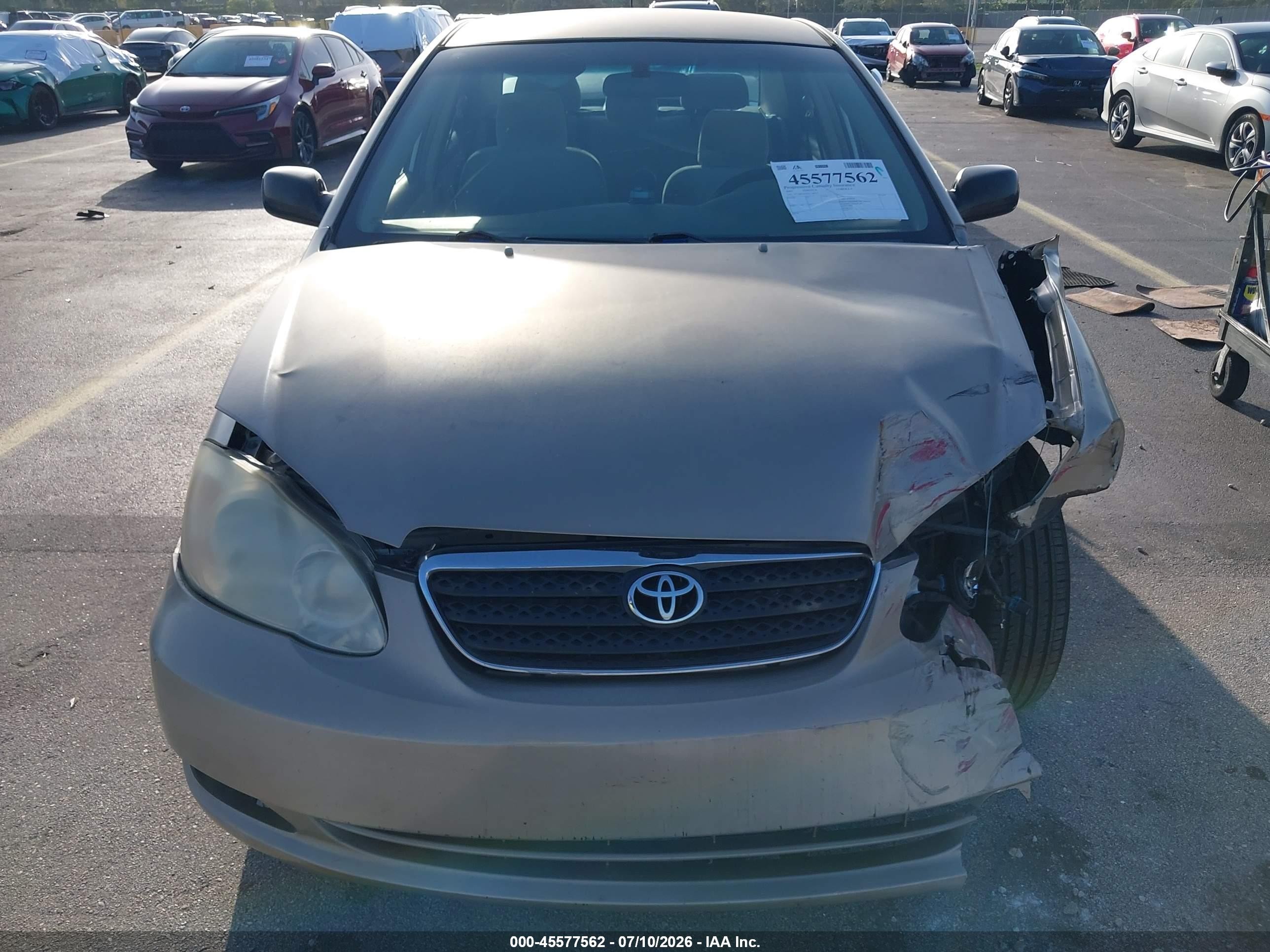 2007 Toyota Corolla Ce Gold vin: 2T1BR32EX7C748733