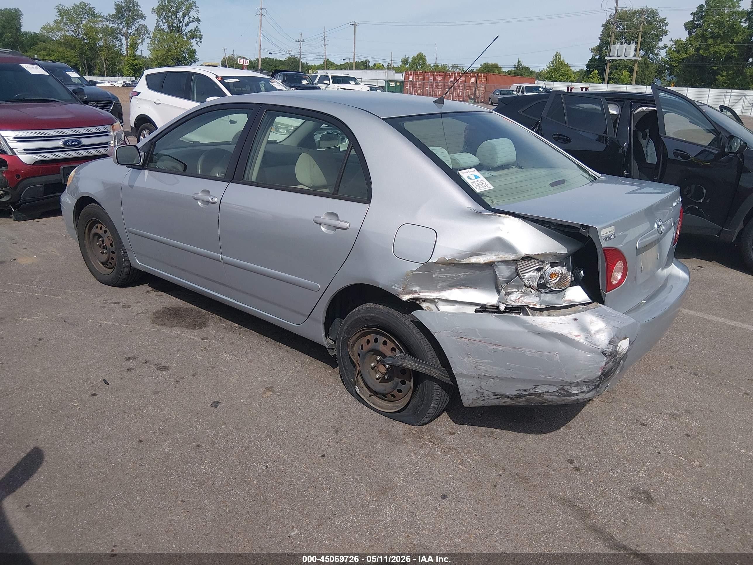 2007 Toyota Corolla Le Silver vin: 2T1BR32EX7C749381