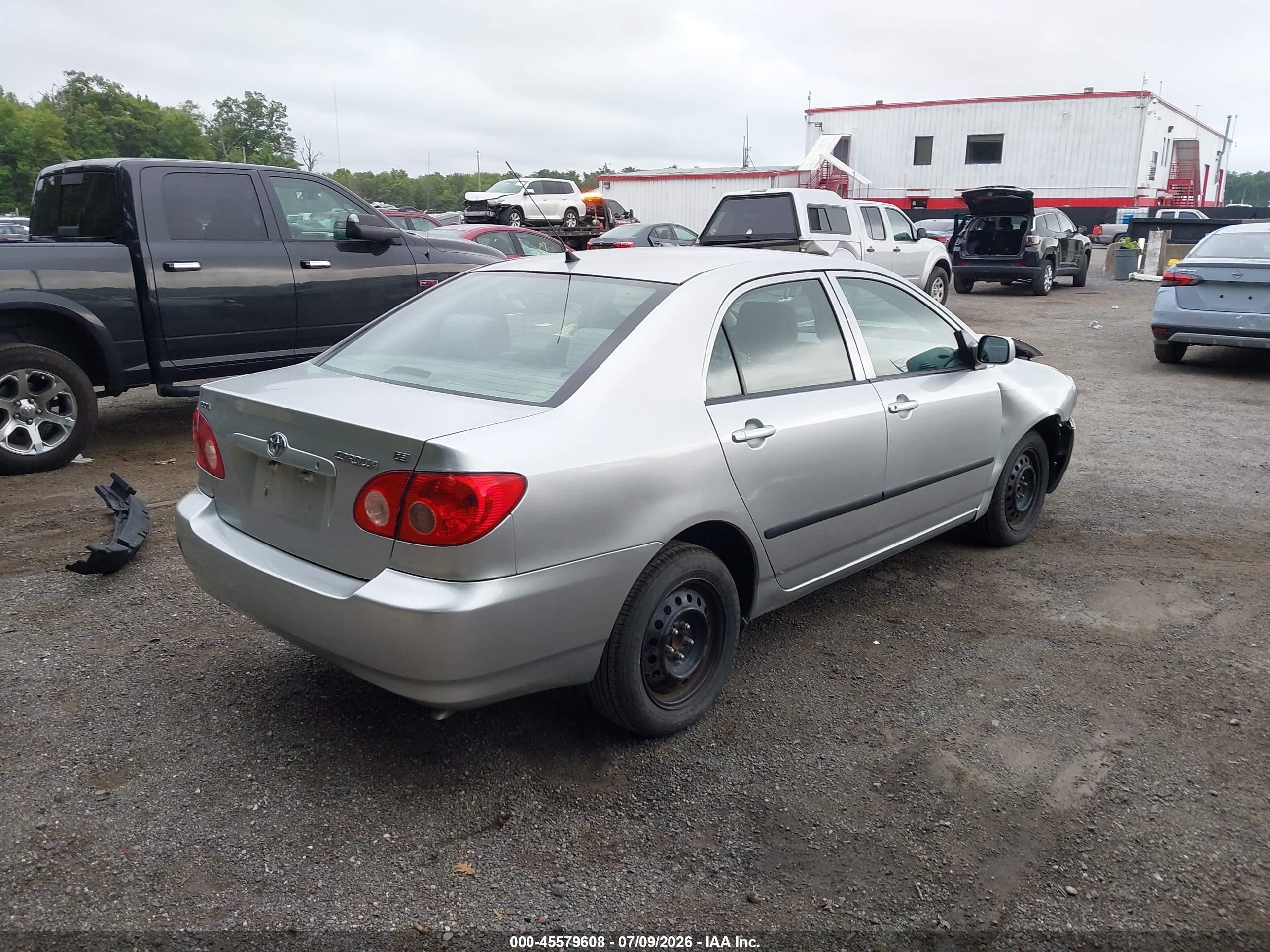 2007 Toyota Corolla Ce Silver vin: 2T1BR32EX7C754113