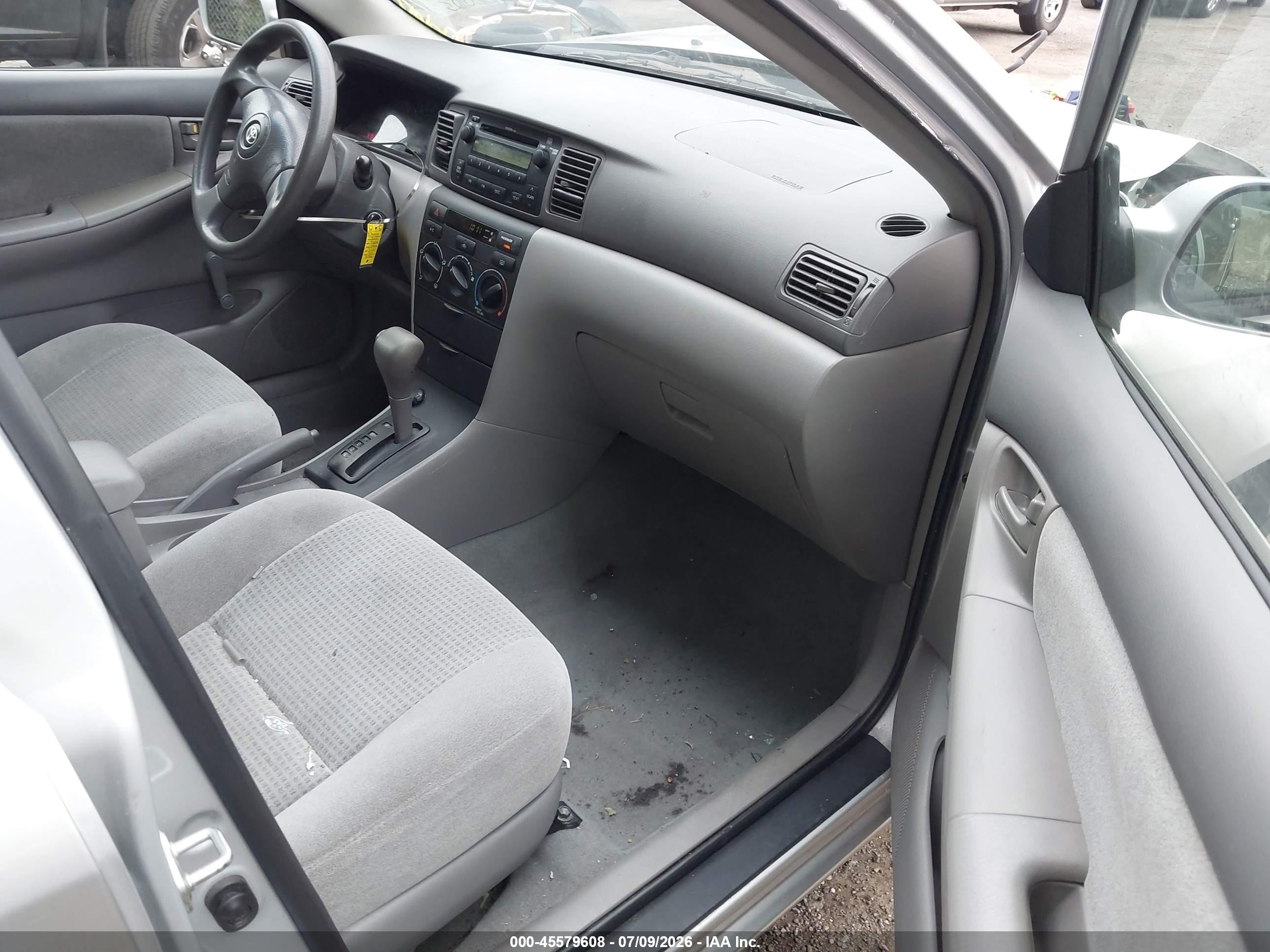 2007 Toyota Corolla Ce Silver vin: 2T1BR32EX7C754113