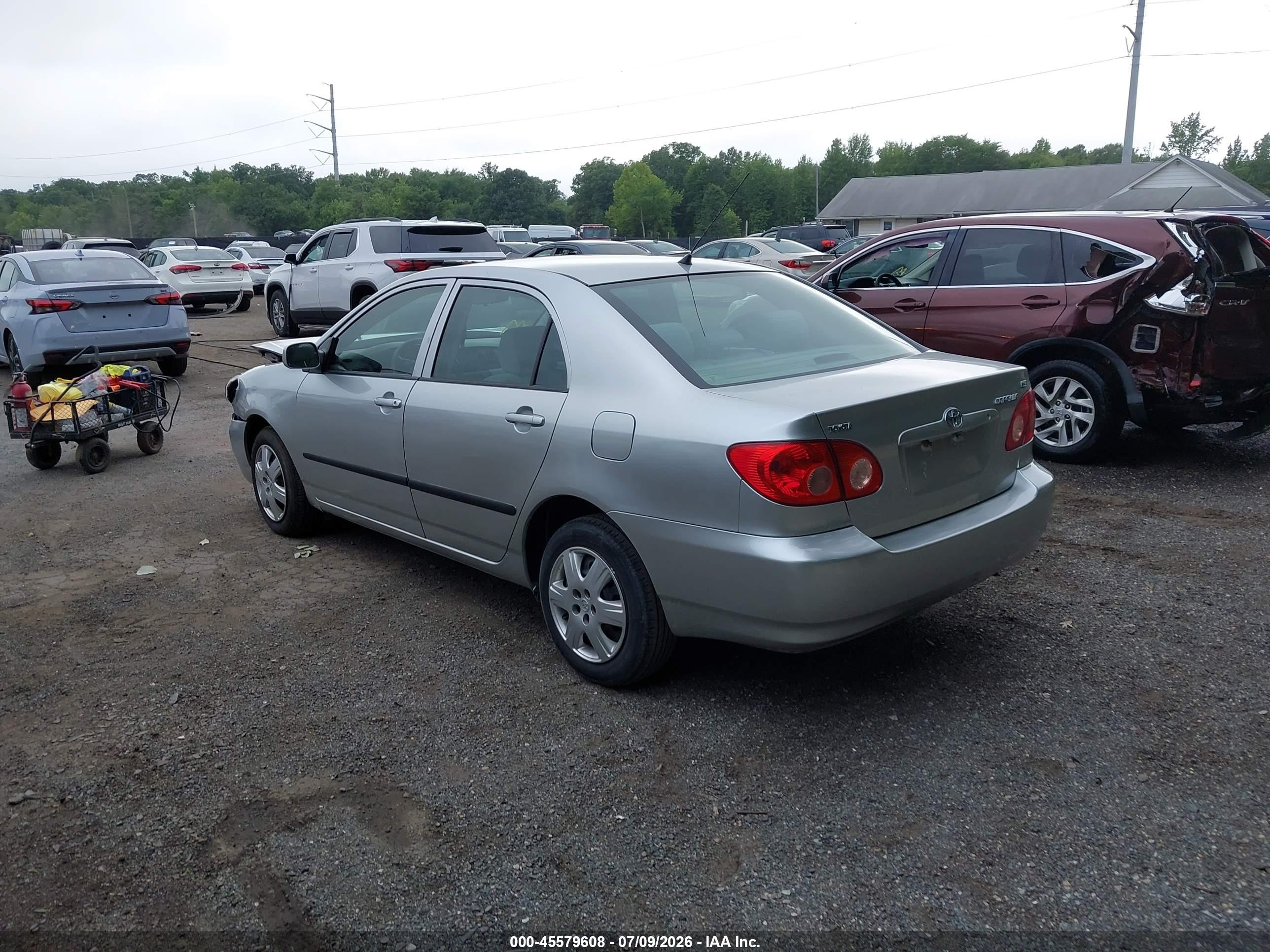2007 Toyota Corolla Ce Silver vin: 2T1BR32EX7C754113