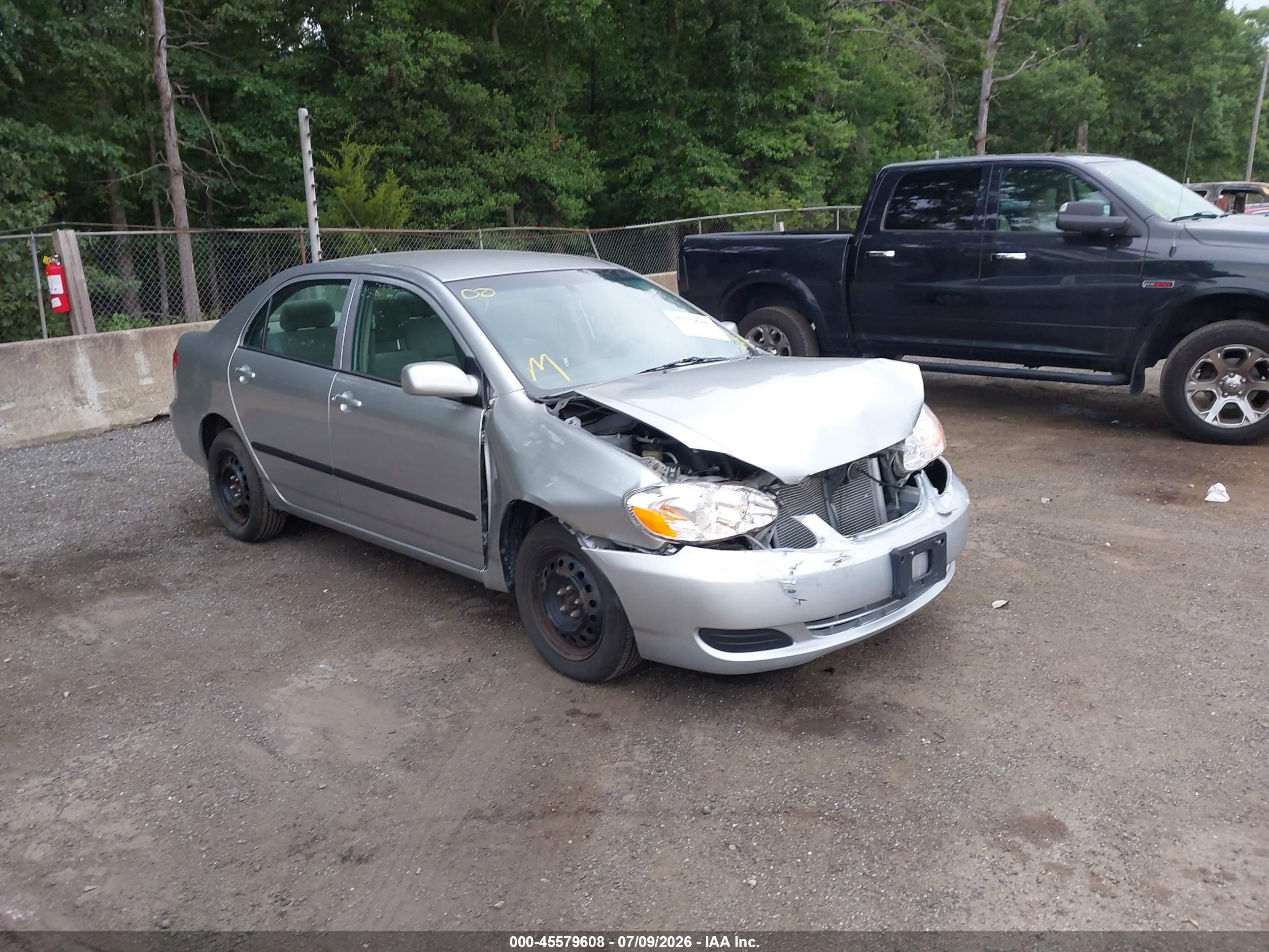 2007 Toyota Corolla Ce Silver vin: 2T1BR32EX7C754113