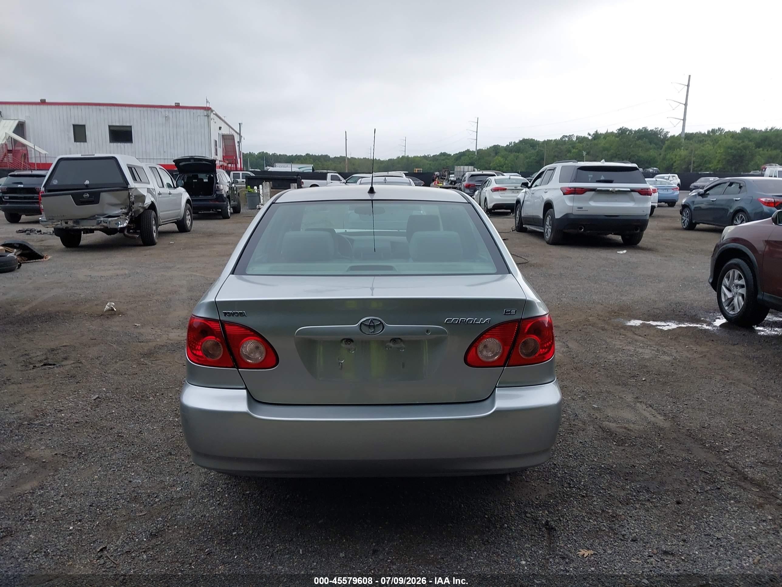 2007 Toyota Corolla Ce Silver vin: 2T1BR32EX7C754113