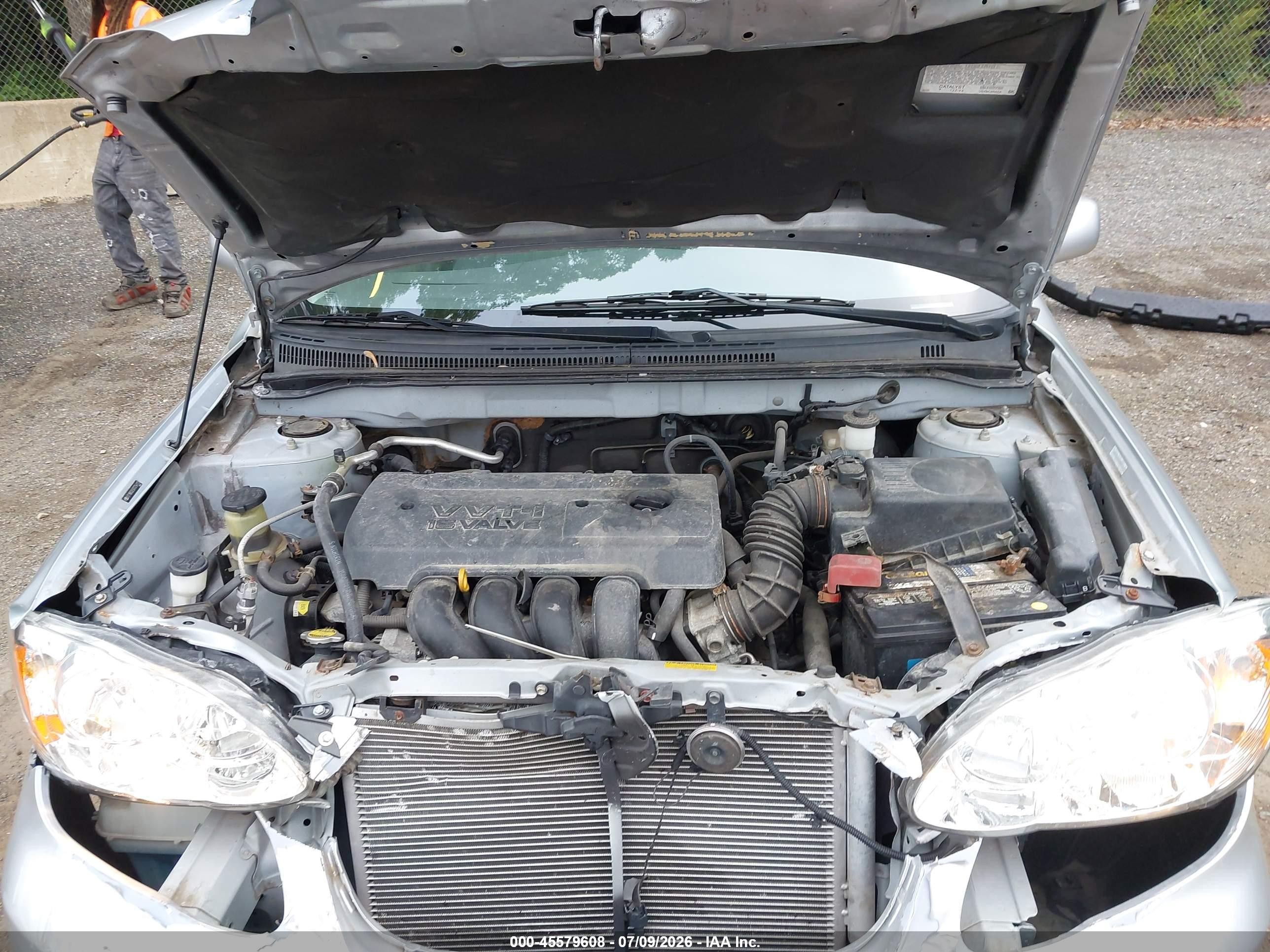 2007 Toyota Corolla Ce Silver vin: 2T1BR32EX7C754113