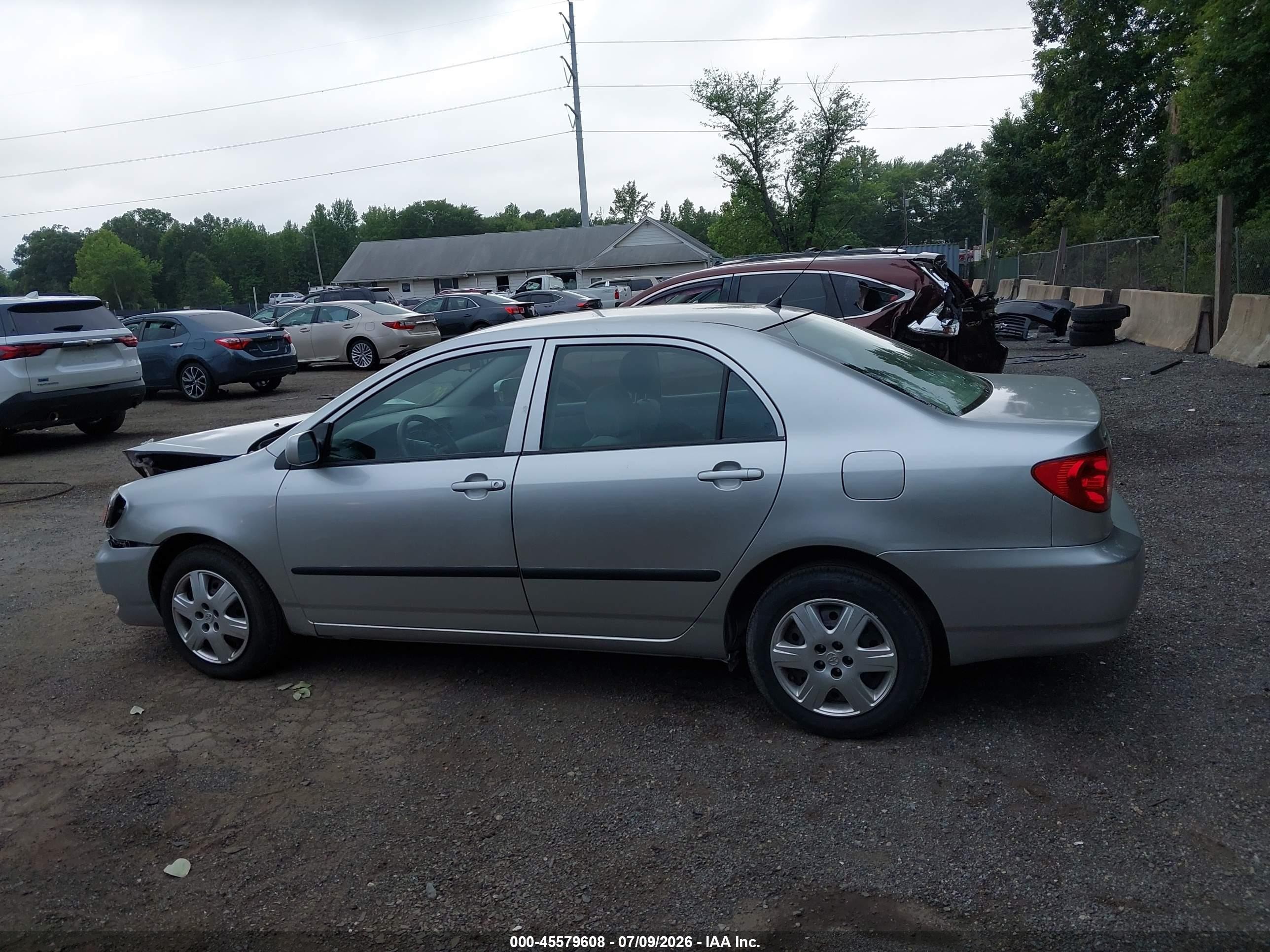 2007 Toyota Corolla Ce Silver vin: 2T1BR32EX7C754113