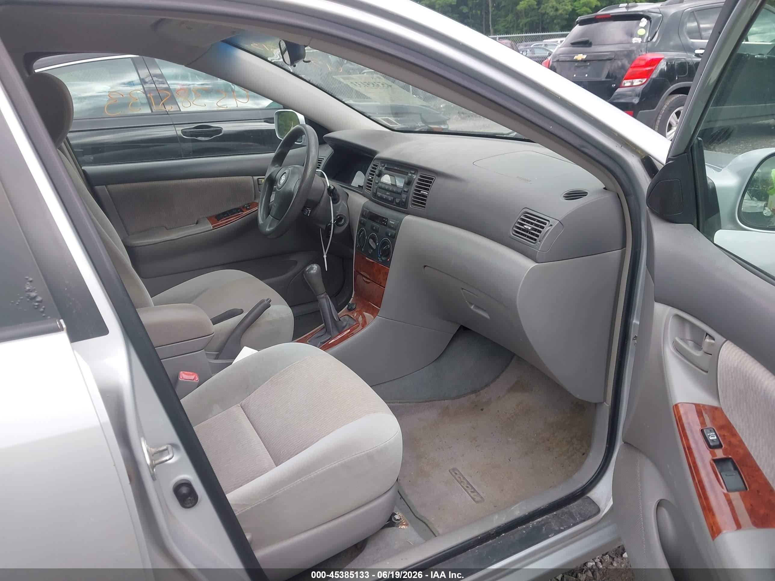 2007 Toyota Corolla Le Silver vin: 2T1BR32EX7C785944