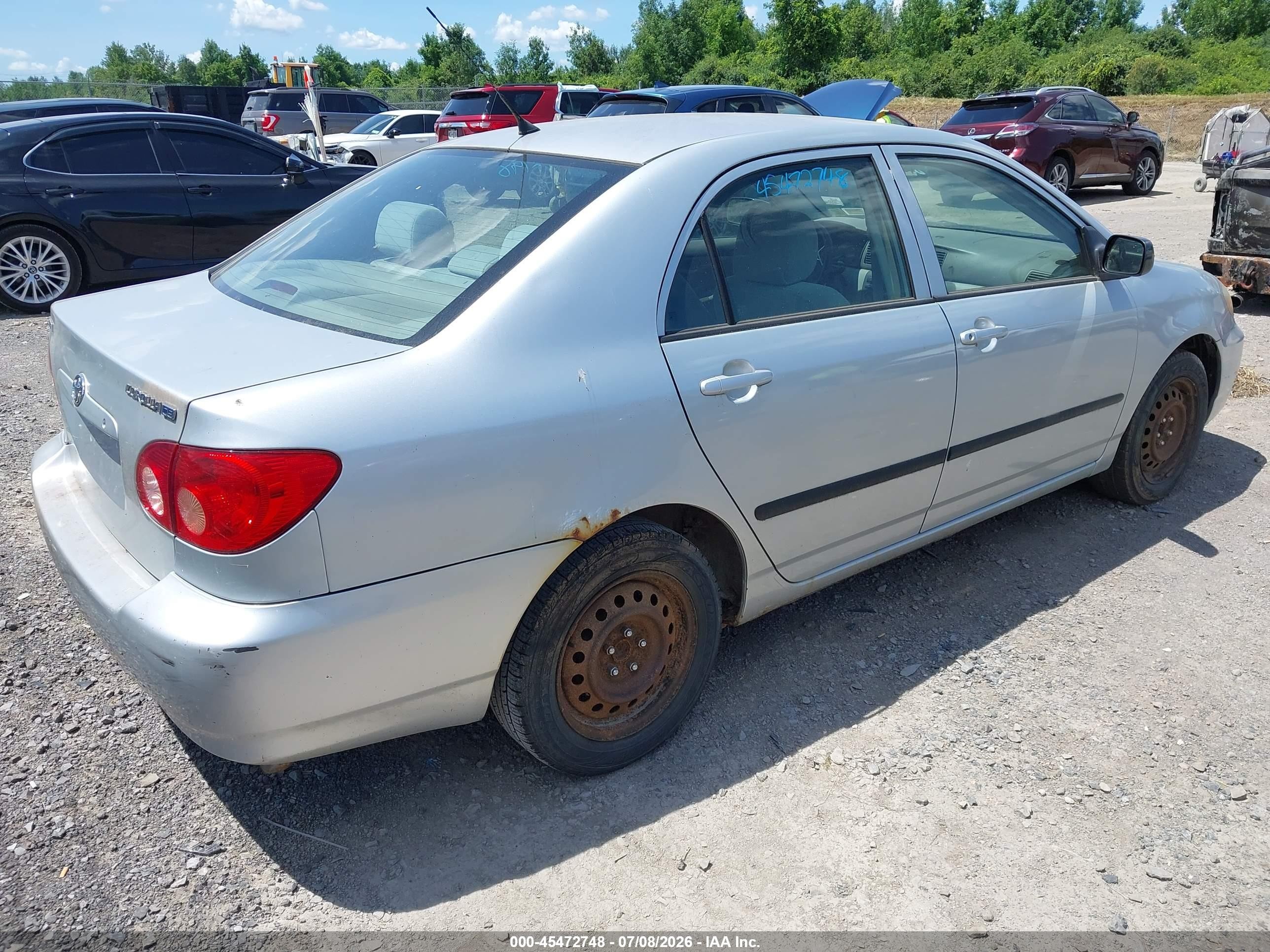 2007 Toyota Corolla Ce Silver vin: 2T1BR32EX7C790156