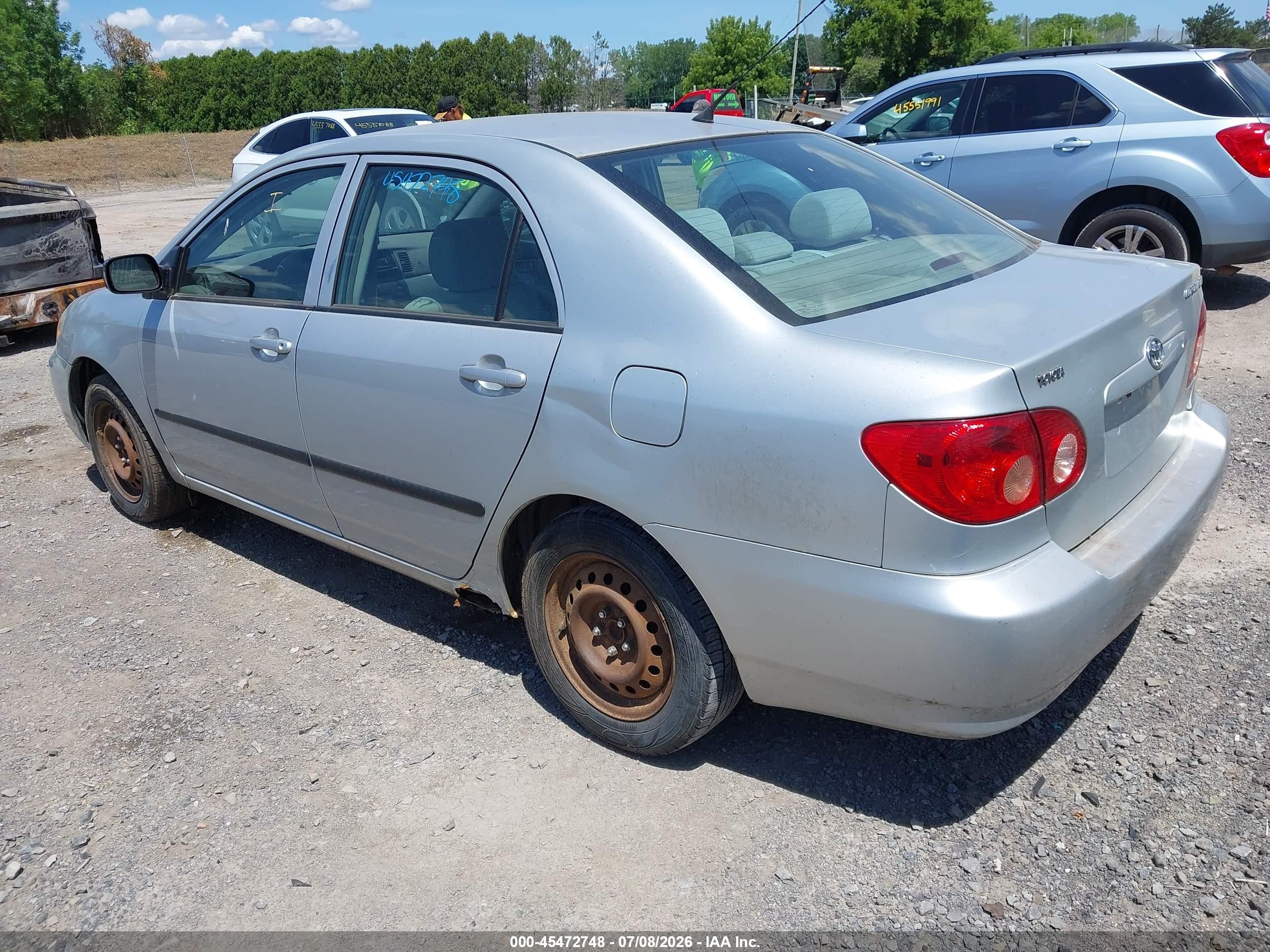 2007 Toyota Corolla Ce Silver vin: 2T1BR32EX7C790156