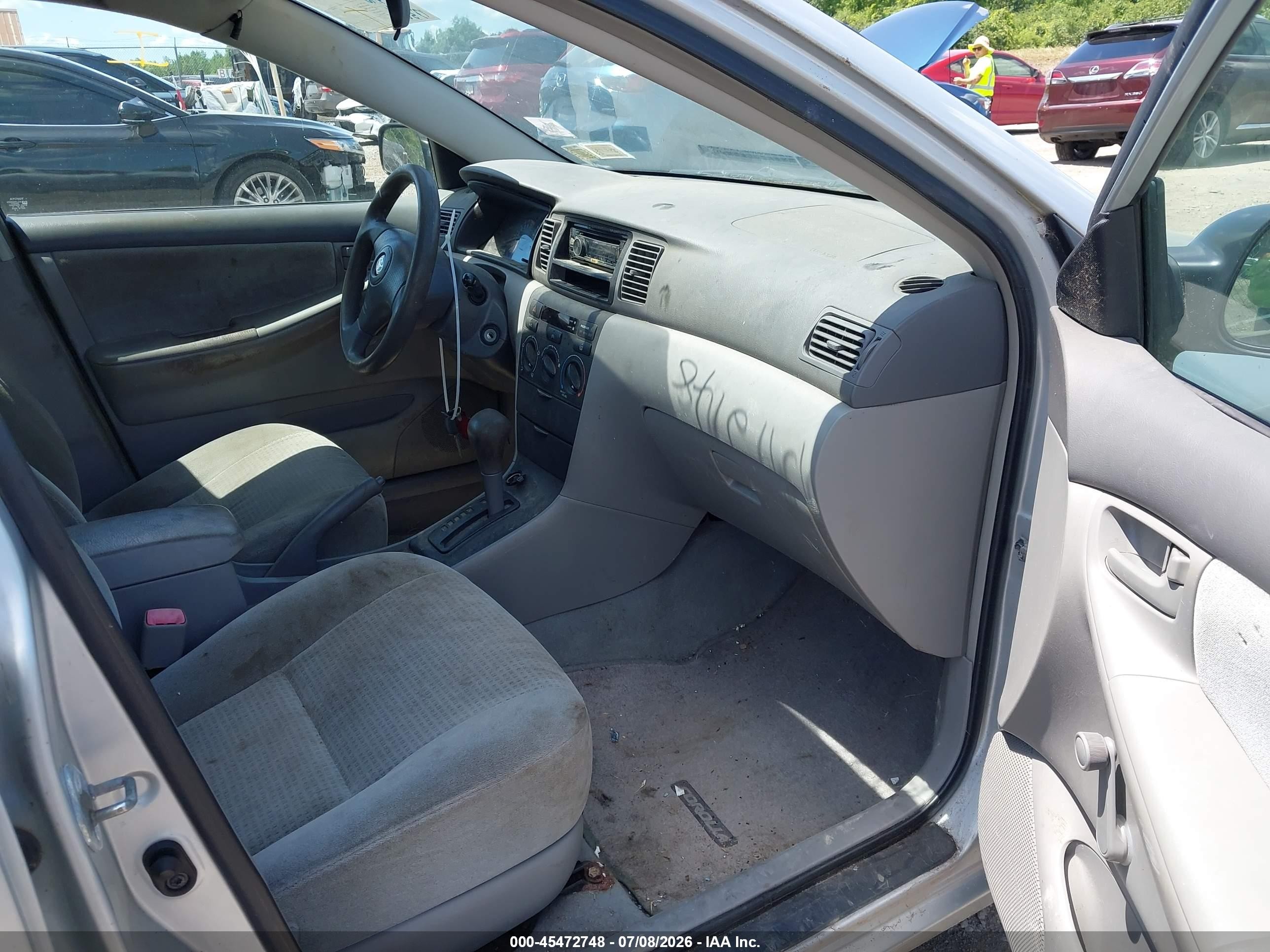 2007 Toyota Corolla Ce Silver vin: 2T1BR32EX7C790156