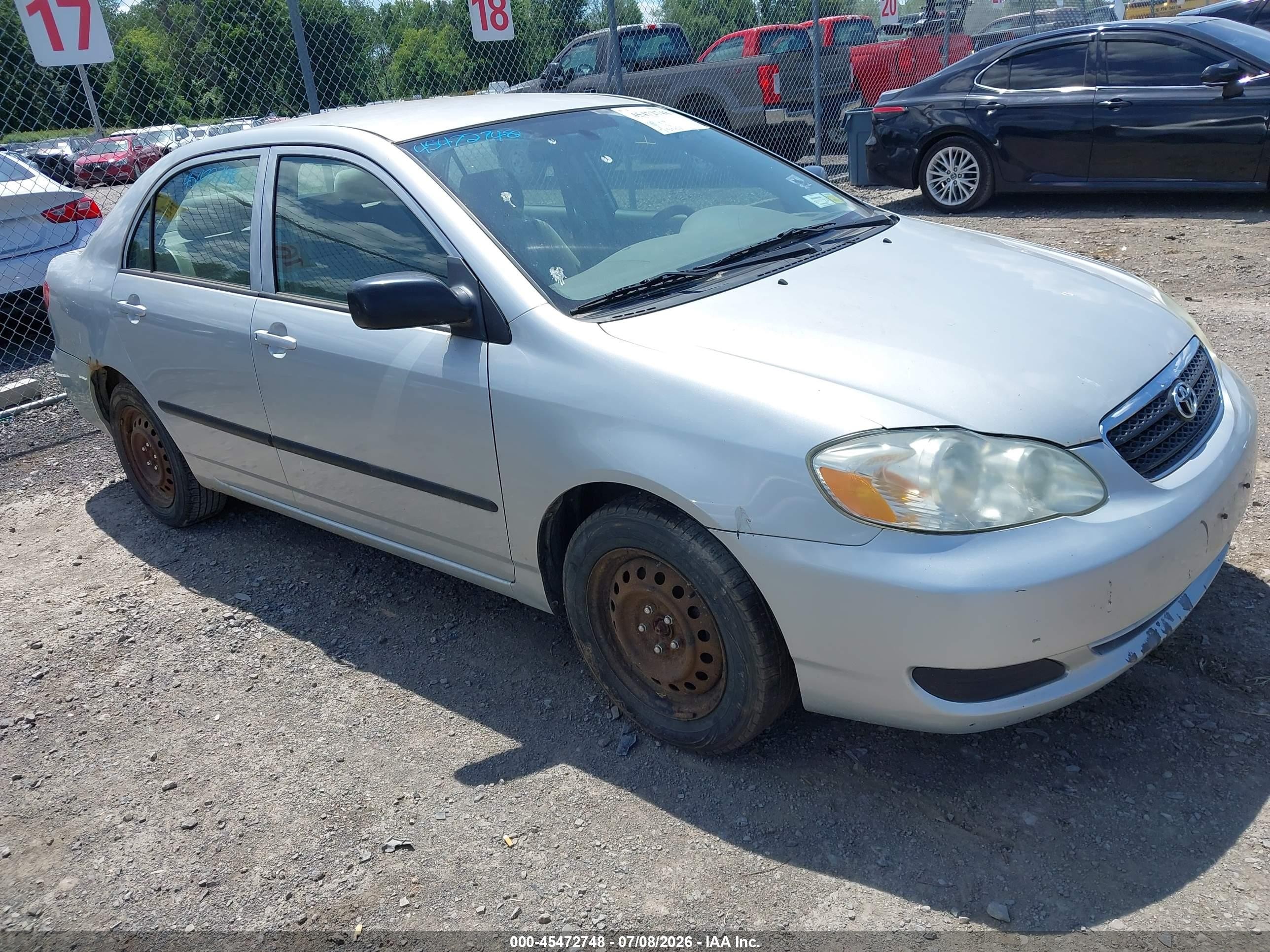 2007 Toyota Corolla Ce Silver vin: 2T1BR32EX7C790156