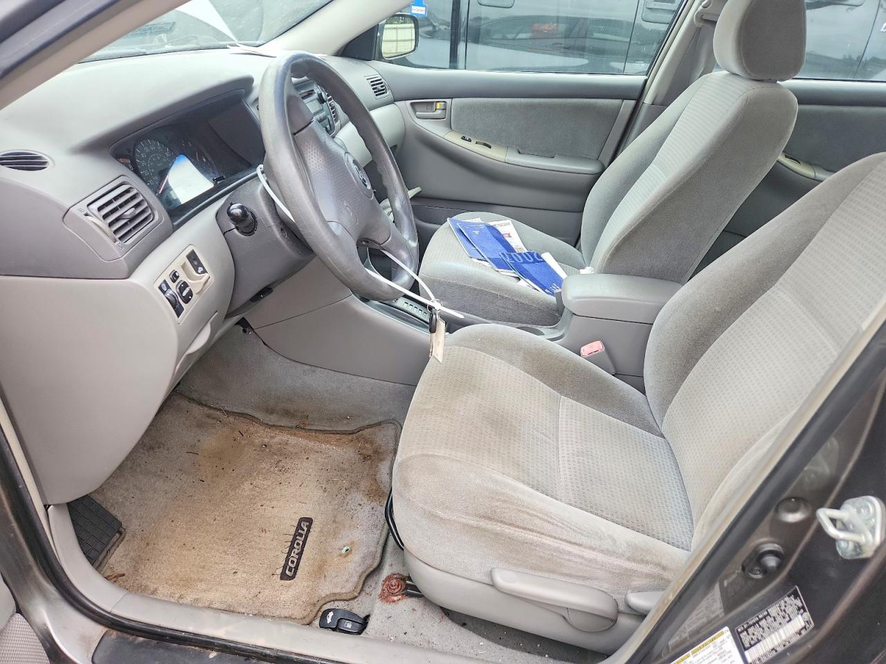 2007 Toyota Corolla Ce Gray vin: 2T1BR32EX7C795955