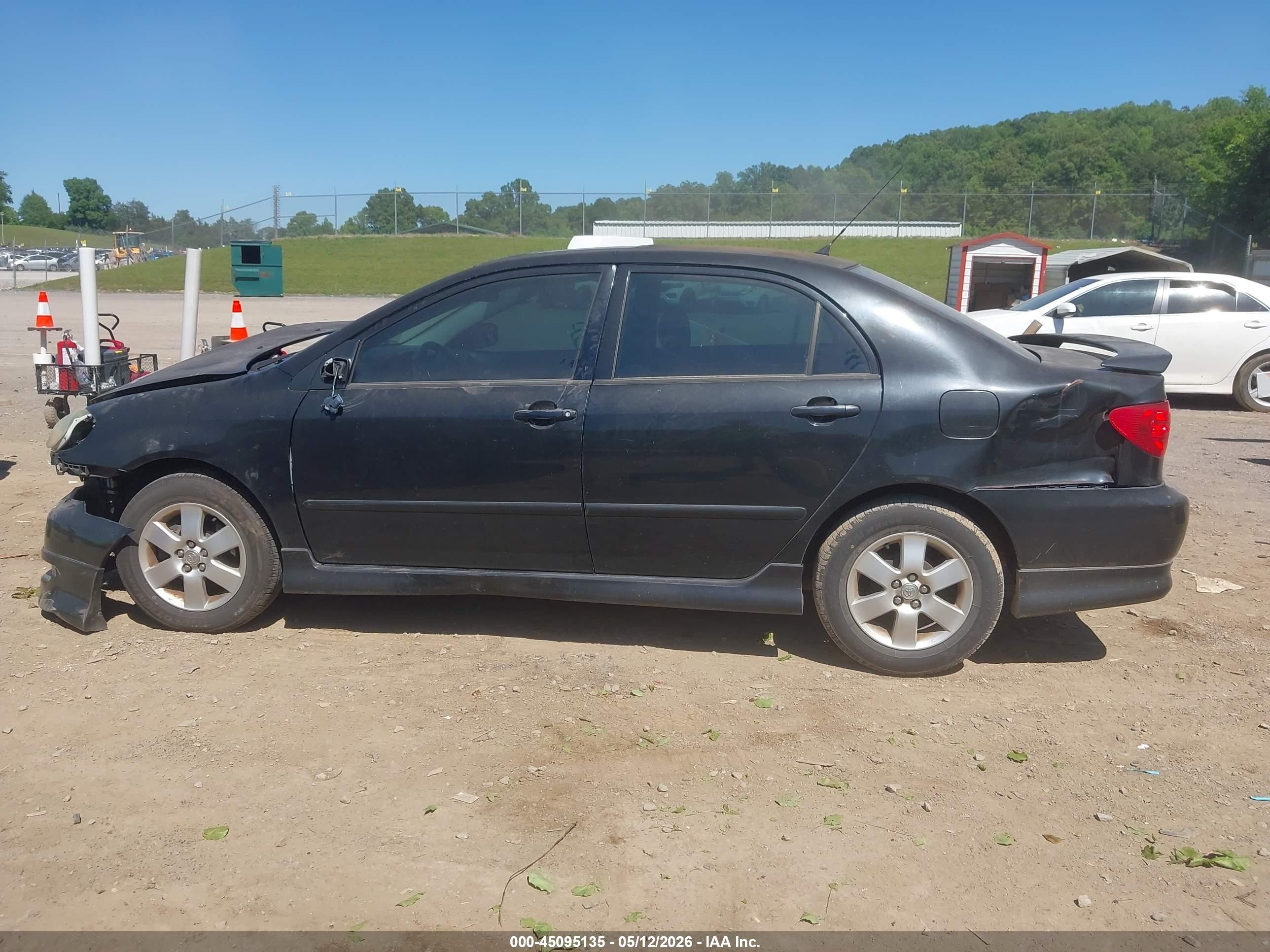 2007 Toyota Corolla S Black vin: 2T1BR32EX7C798287