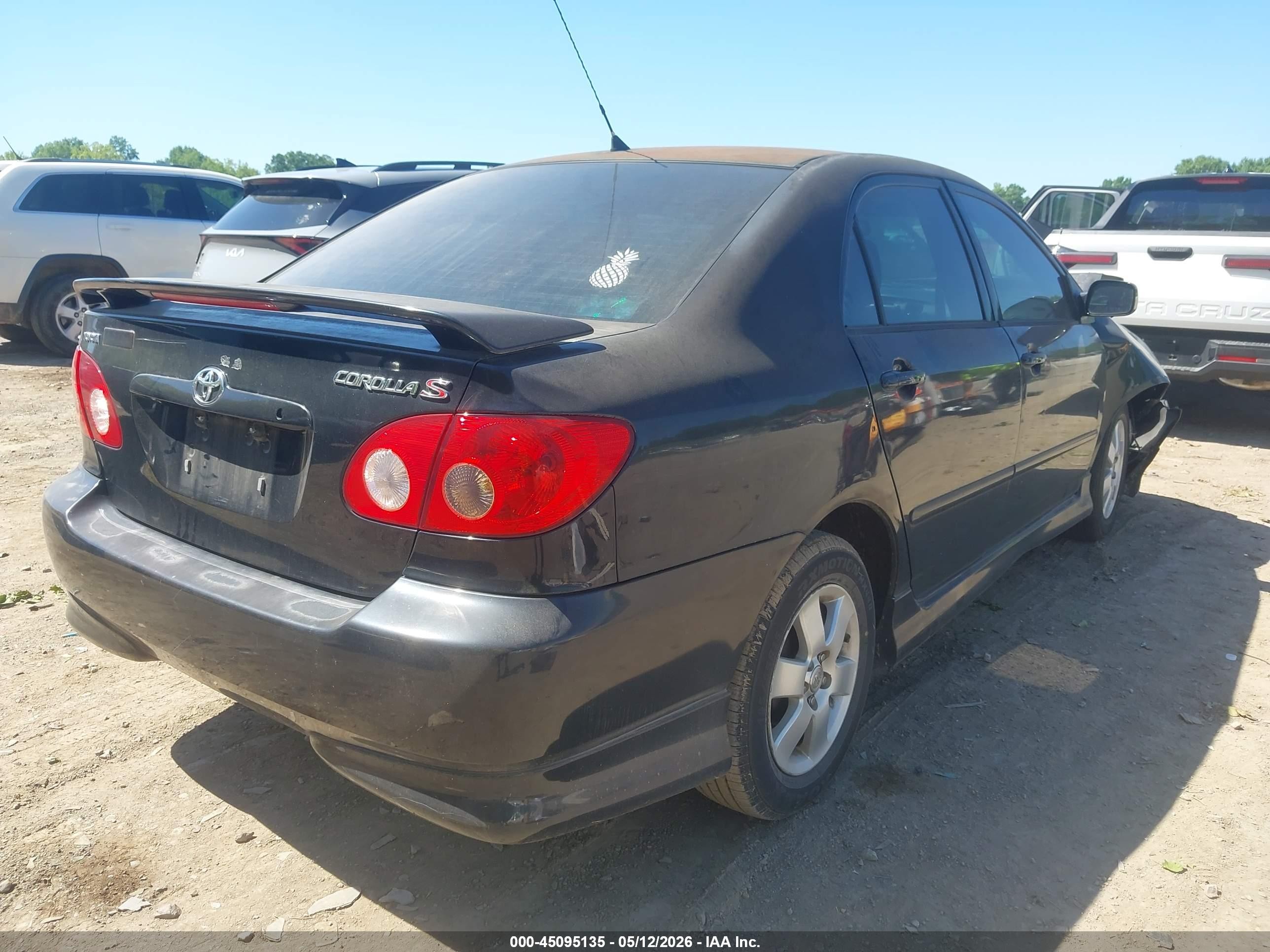 2007 Toyota Corolla S Black vin: 2T1BR32EX7C798287