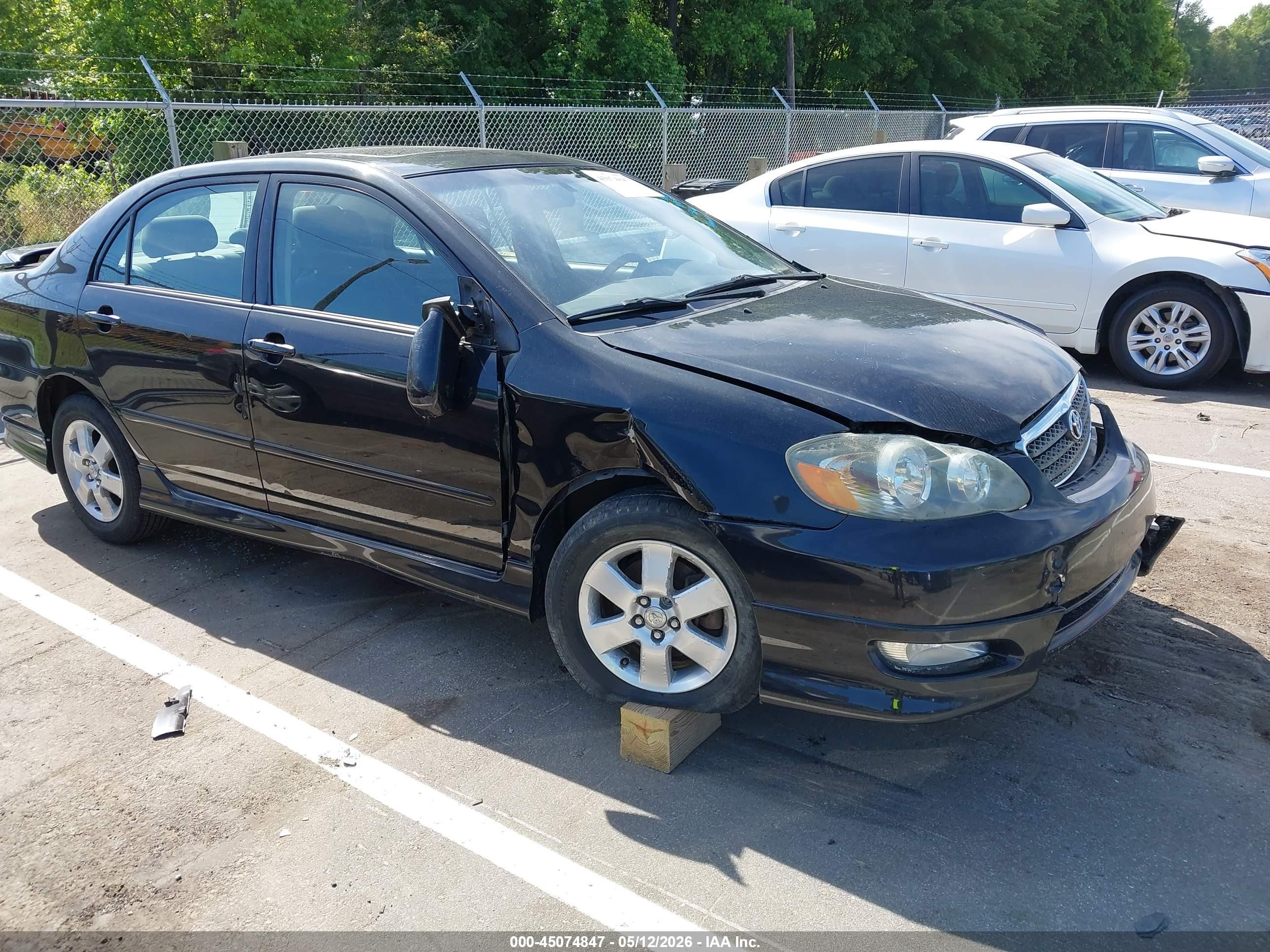 2007 Toyota Corolla S Black vin: 2T1BR32EX7C803987