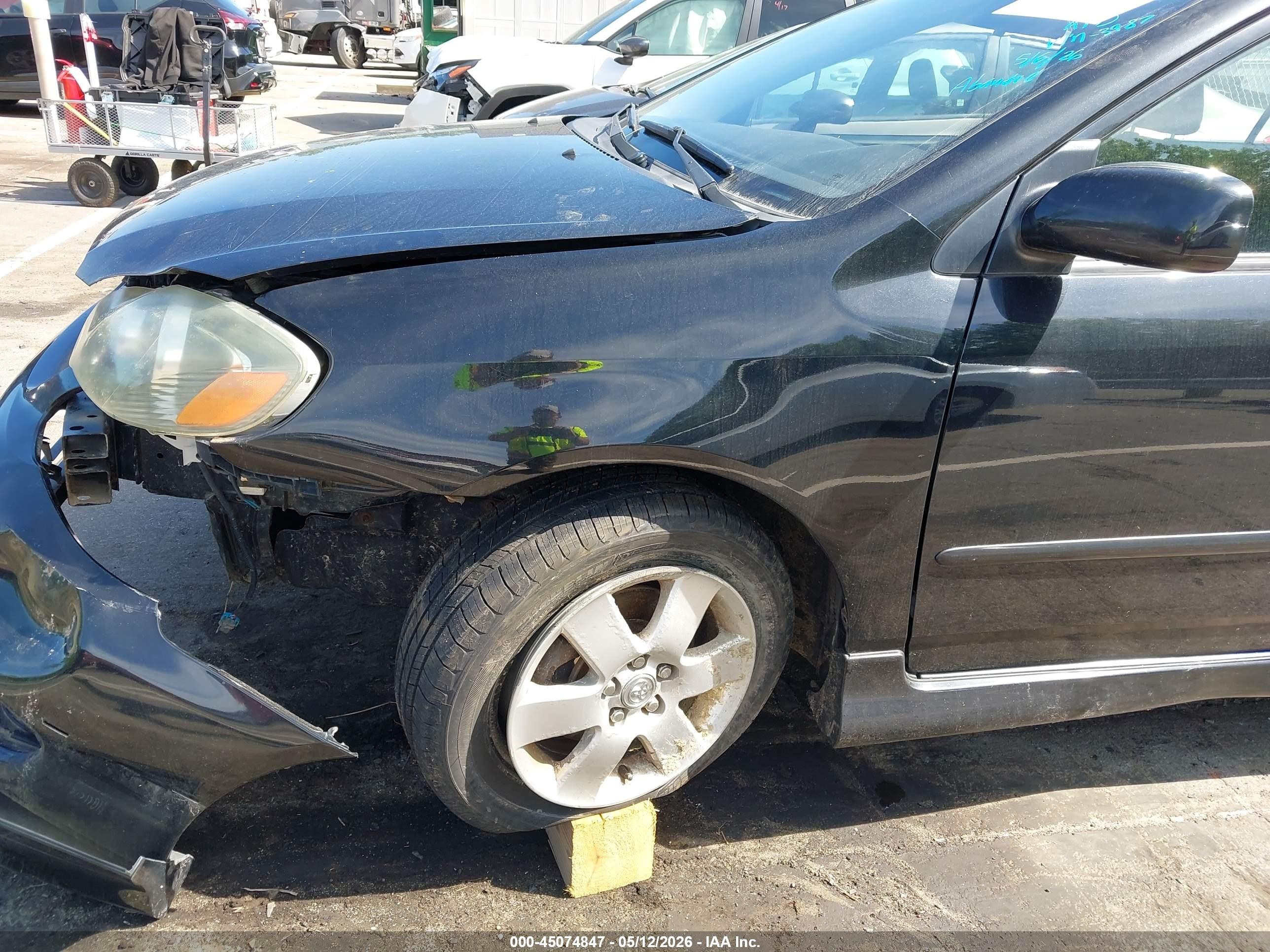 2007 Toyota Corolla S Black vin: 2T1BR32EX7C803987