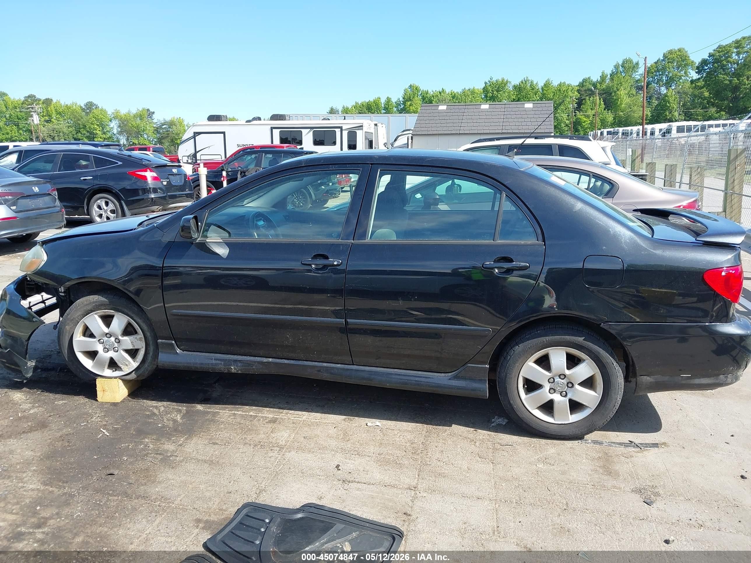 2007 Toyota Corolla S Black vin: 2T1BR32EX7C803987