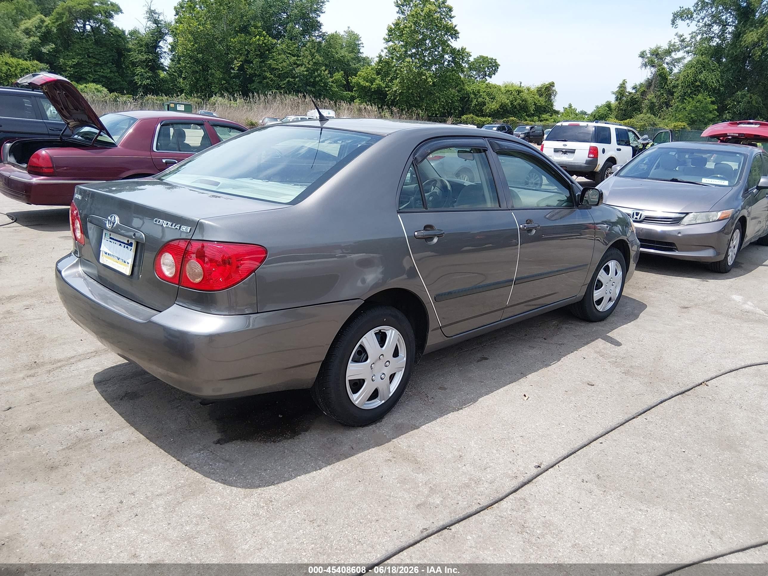 2007 Toyota Corolla Ce Pewter vin: 2T1BR32EX7C830820