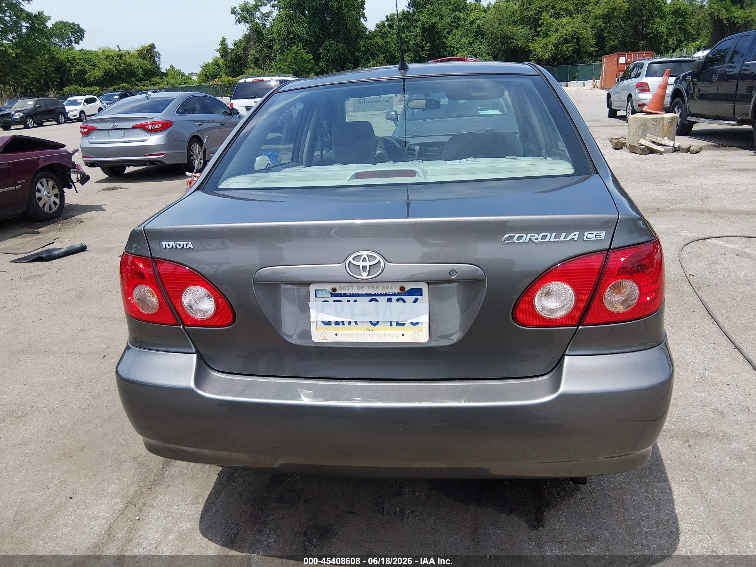2007 Toyota Corolla Ce Pewter vin: 2T1BR32EX7C830820