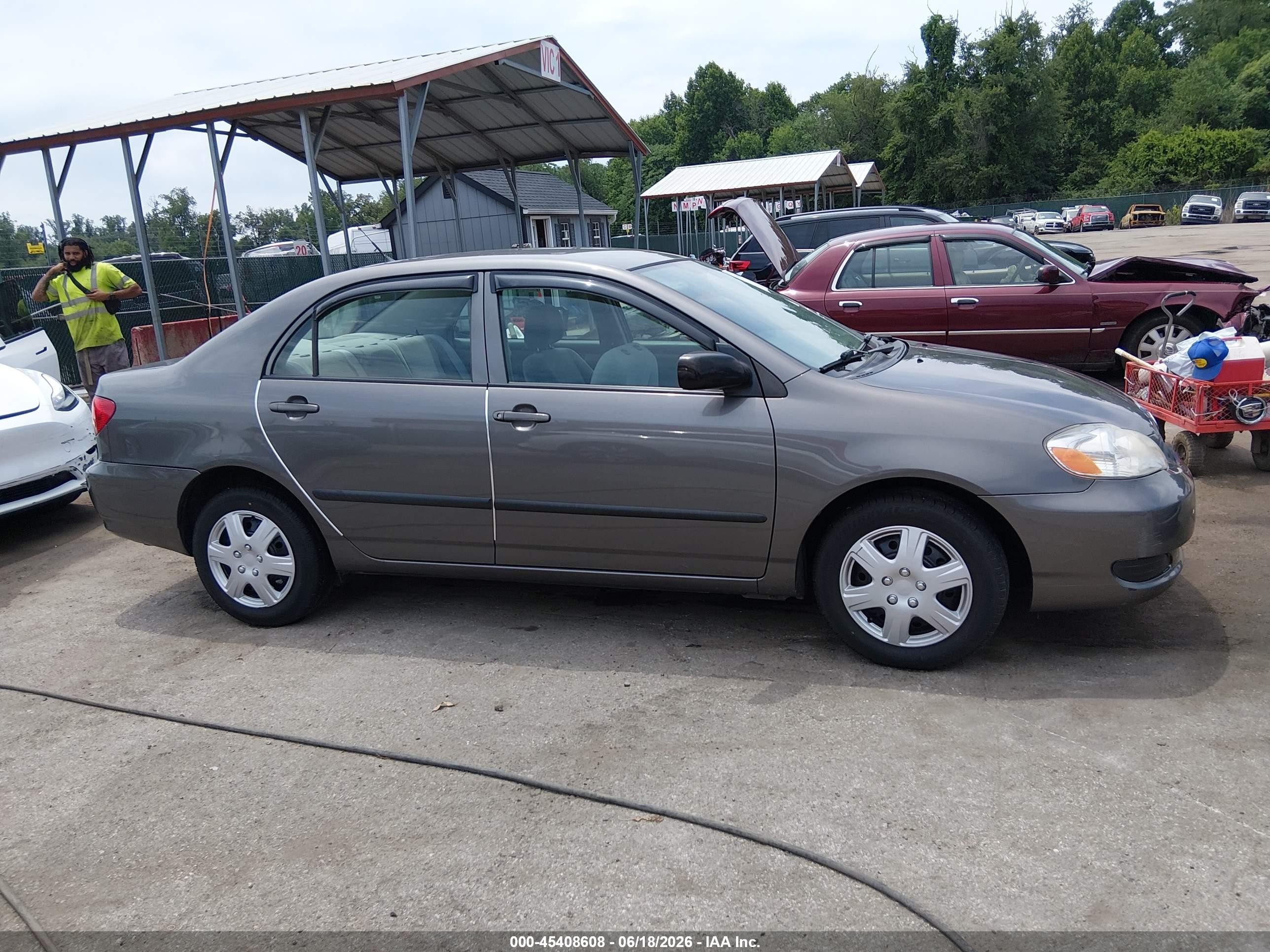 2007 Toyota Corolla Ce Pewter vin: 2T1BR32EX7C830820