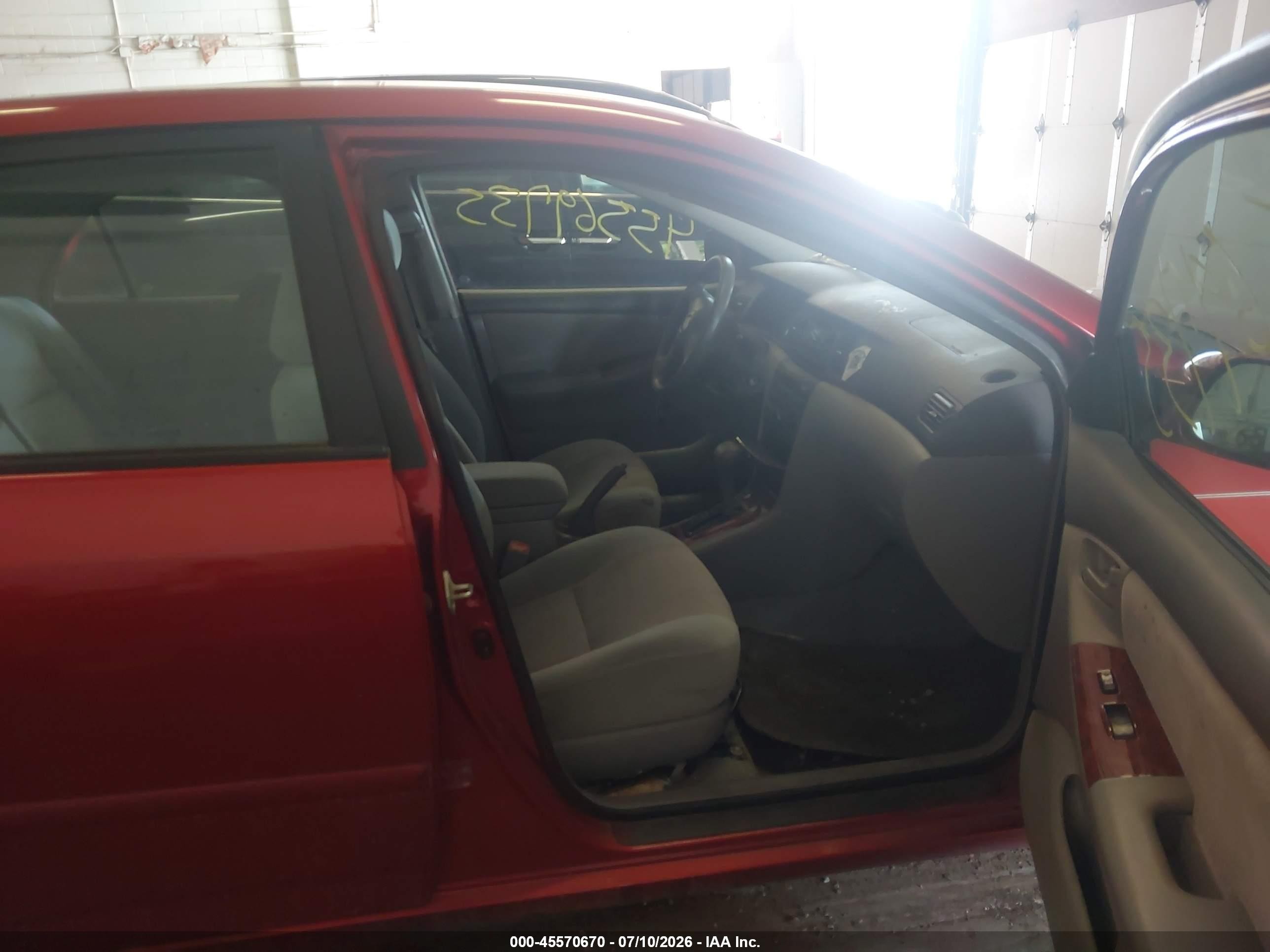 2007 Toyota Corolla Le Red vin: 2T1BR32EX7C836293