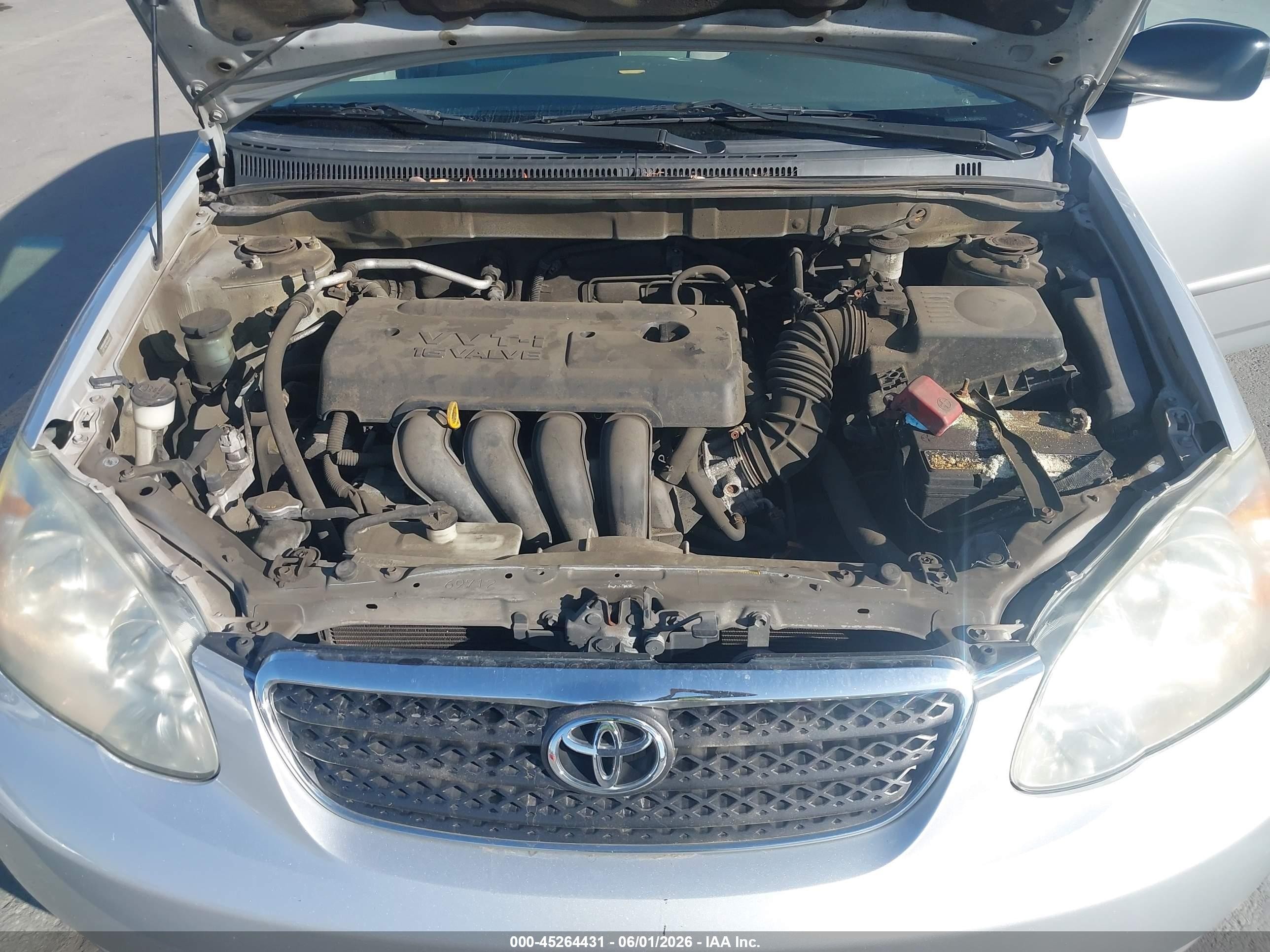 2008 Toyota Corolla Ce Silver vin: 2T1BR32EX8C872079