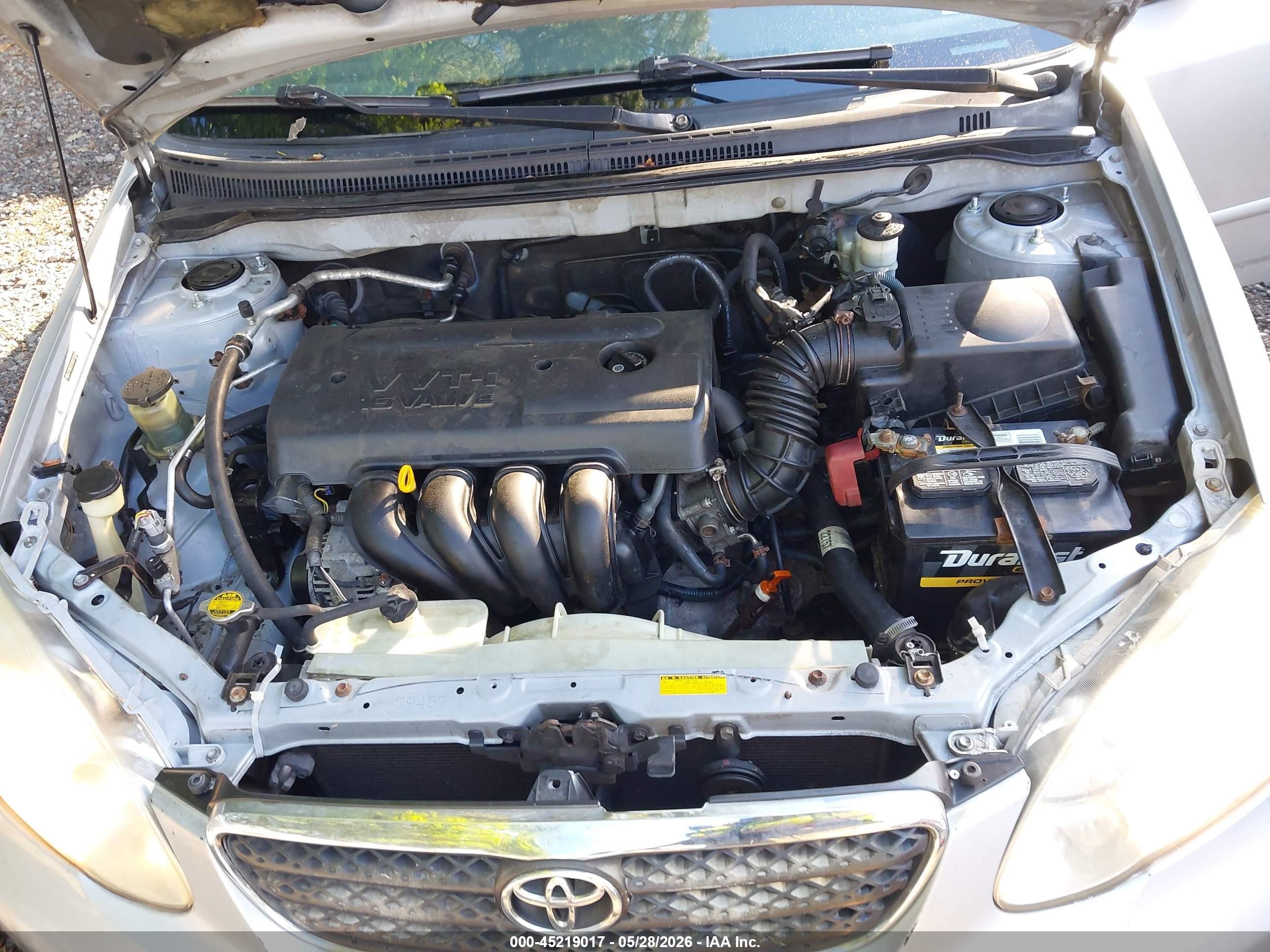 2008 Toyota Corolla Le Silver vin: 2T1BR32EX8C879095