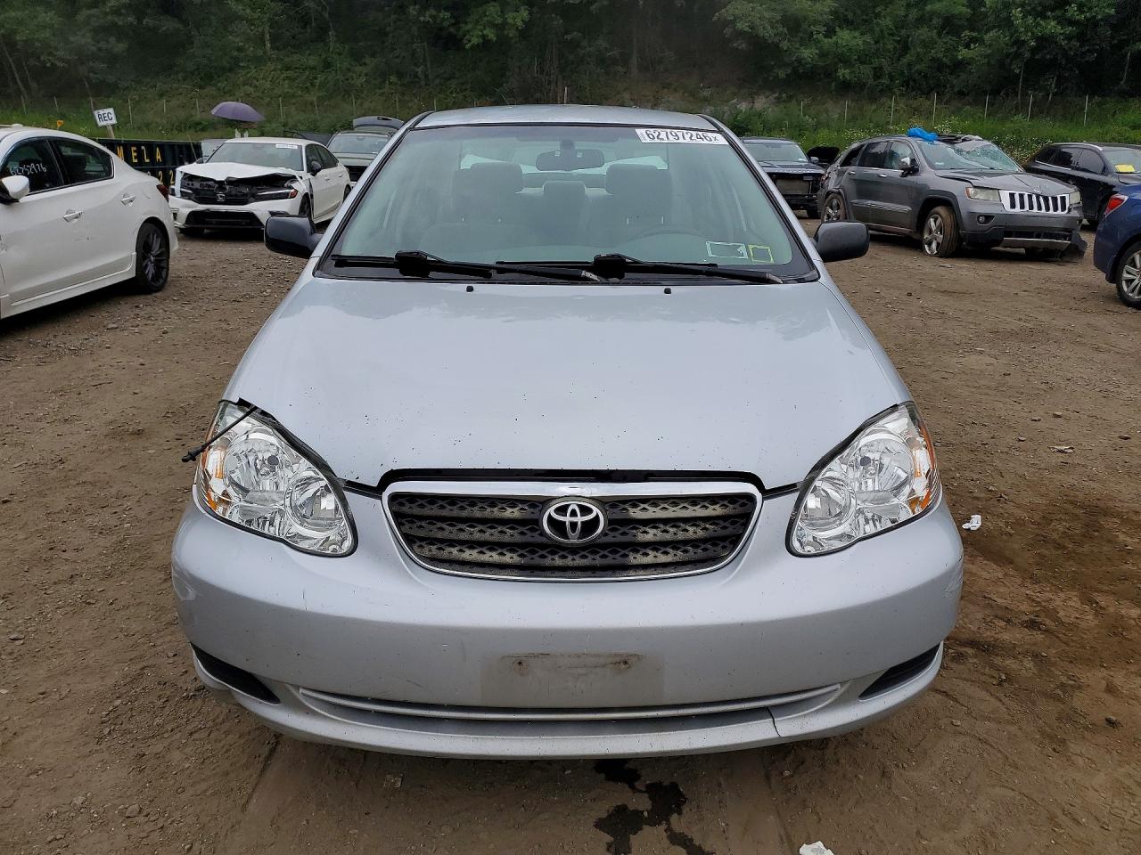 2008 Toyota Corolla Ce Silver vin: 2T1BR32EX8C904044