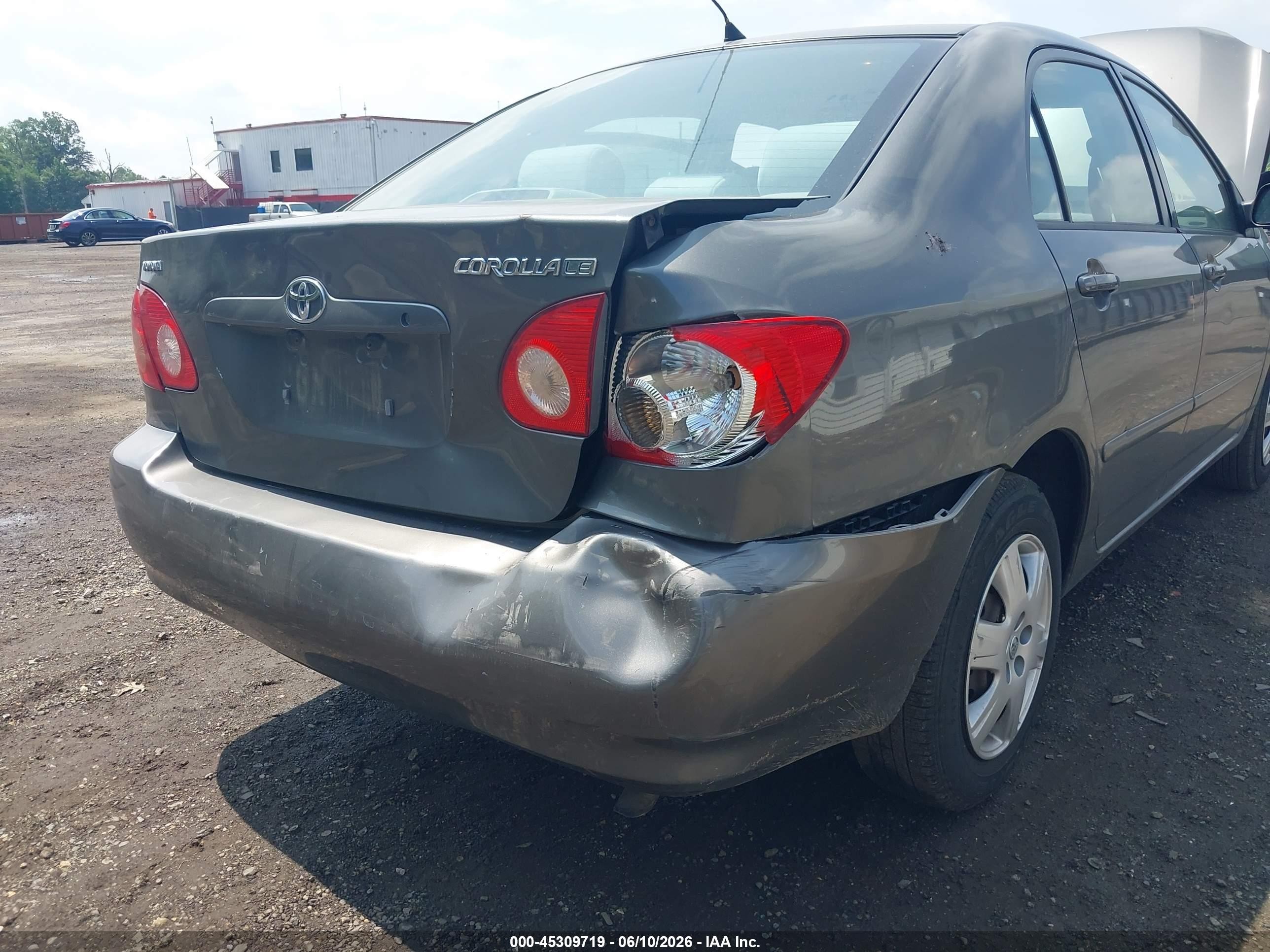 2008 Toyota Corolla Le Gray vin: 2T1BR32EX8C919062