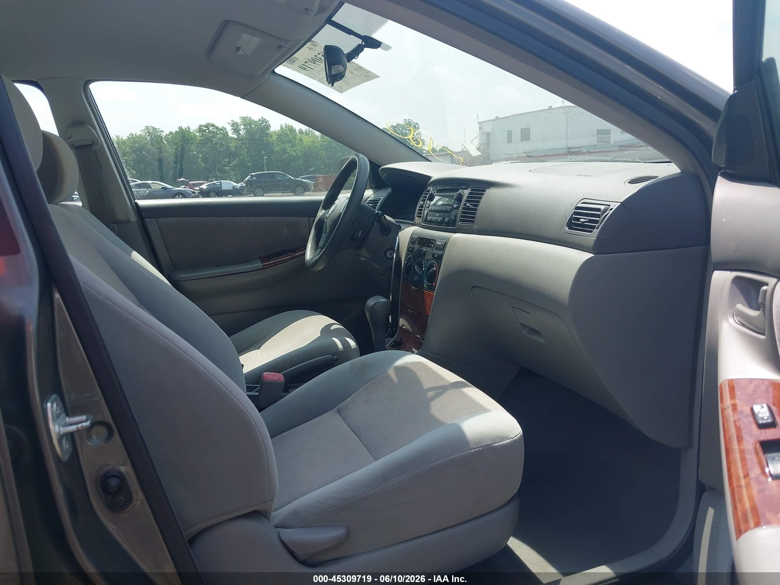 2008 Toyota Corolla Le Gray vin: 2T1BR32EX8C919062
