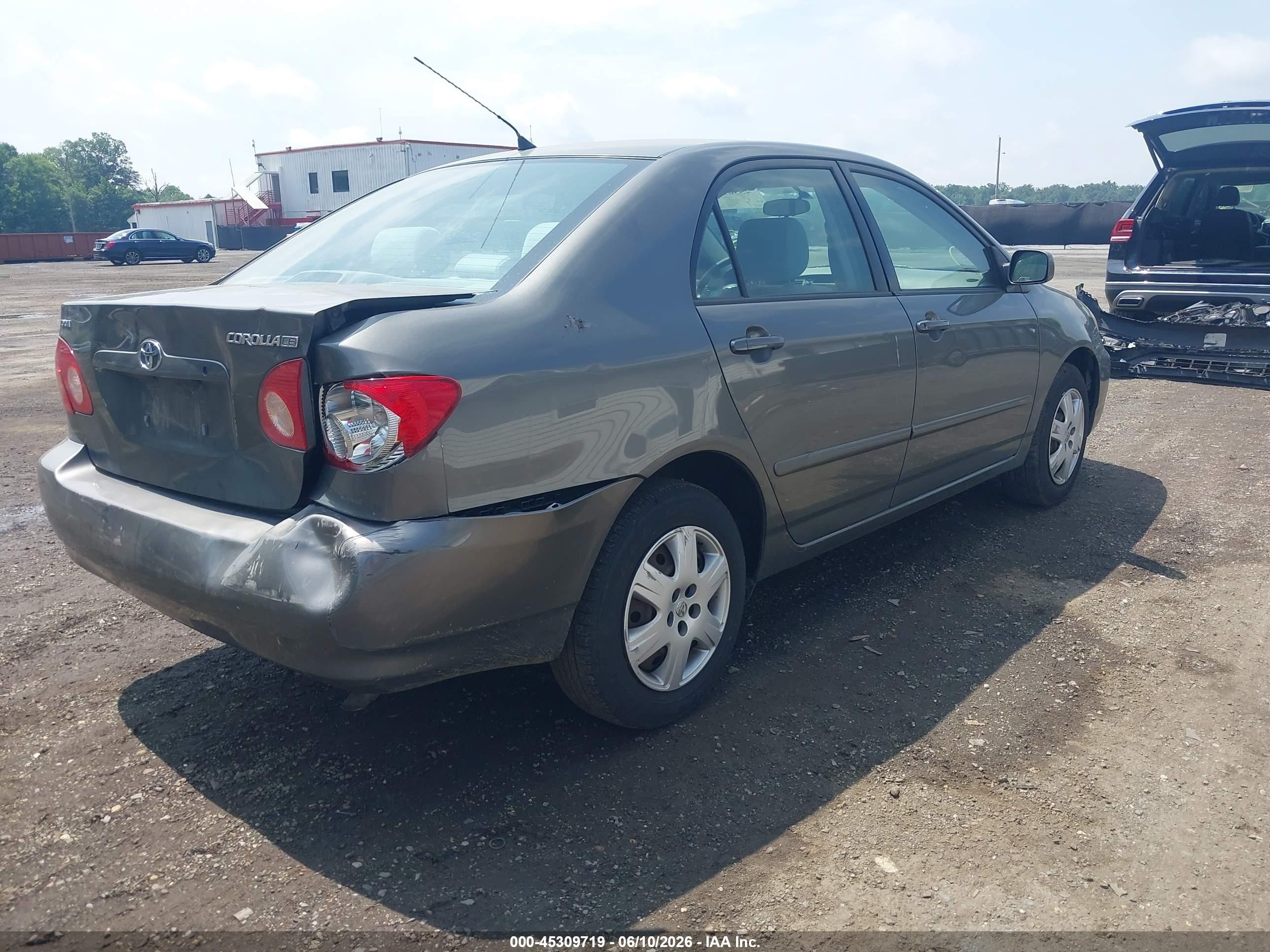 2008 Toyota Corolla Le Gray vin: 2T1BR32EX8C919062