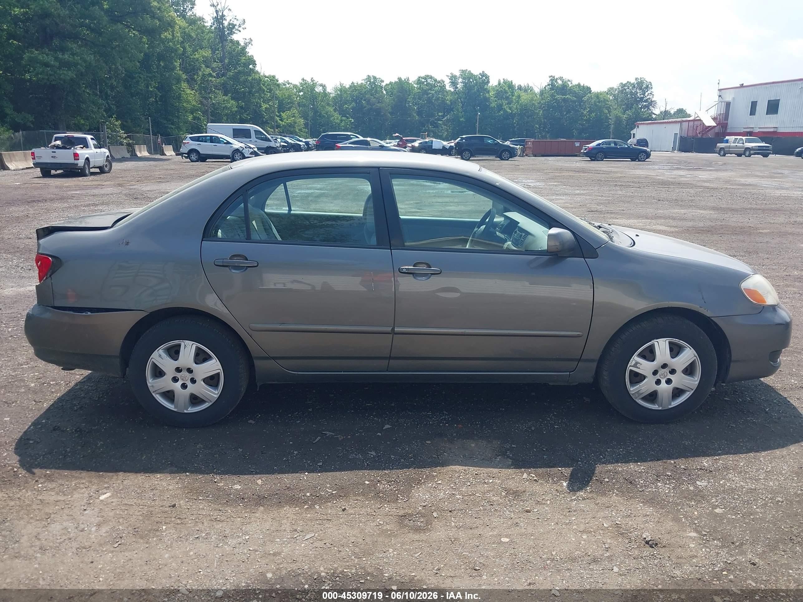 2008 Toyota Corolla Le Gray vin: 2T1BR32EX8C919062